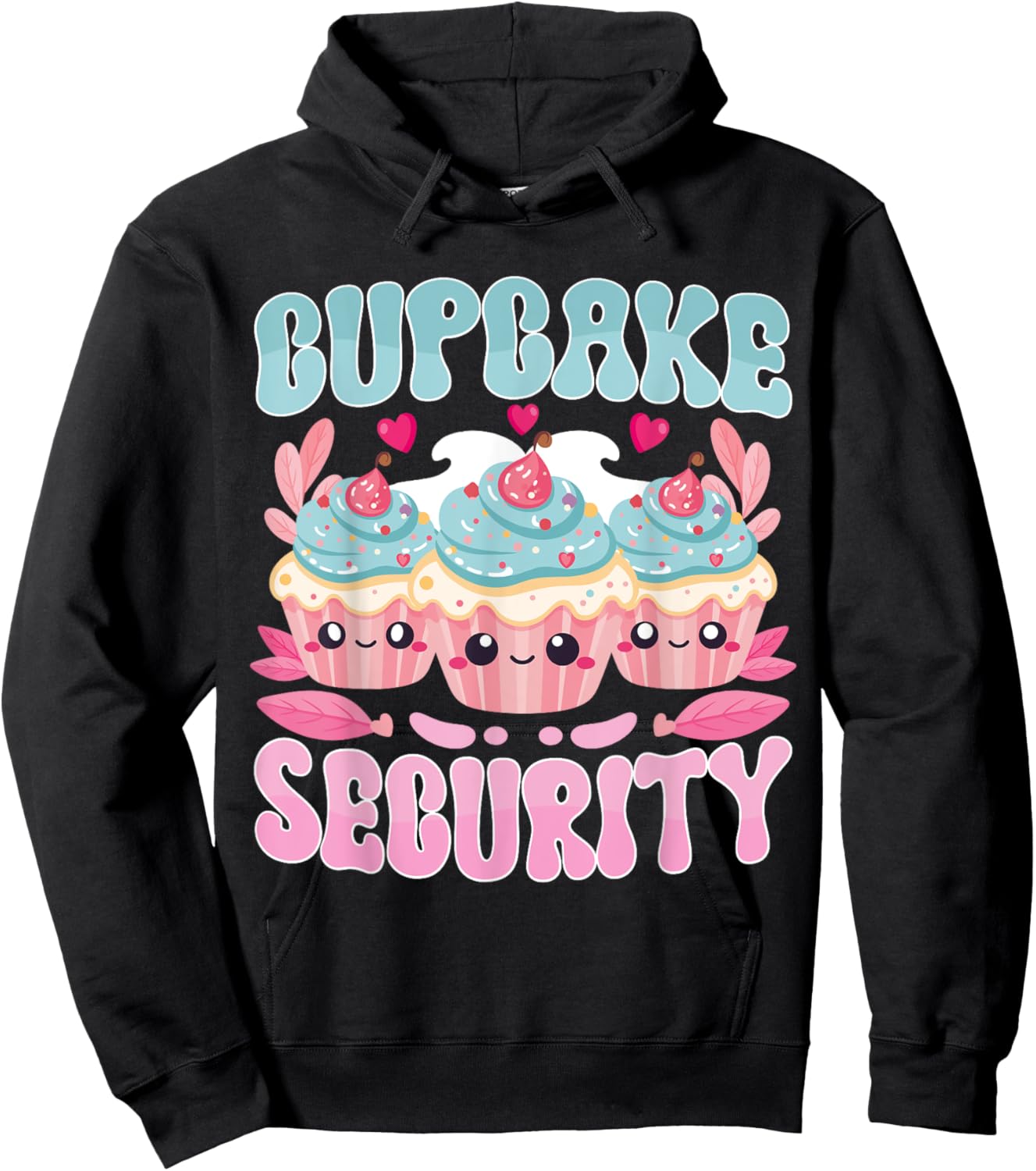Cute Kawaii Dessert Cupcake Security Pastry Chef Hoodie - Hoodie | Black