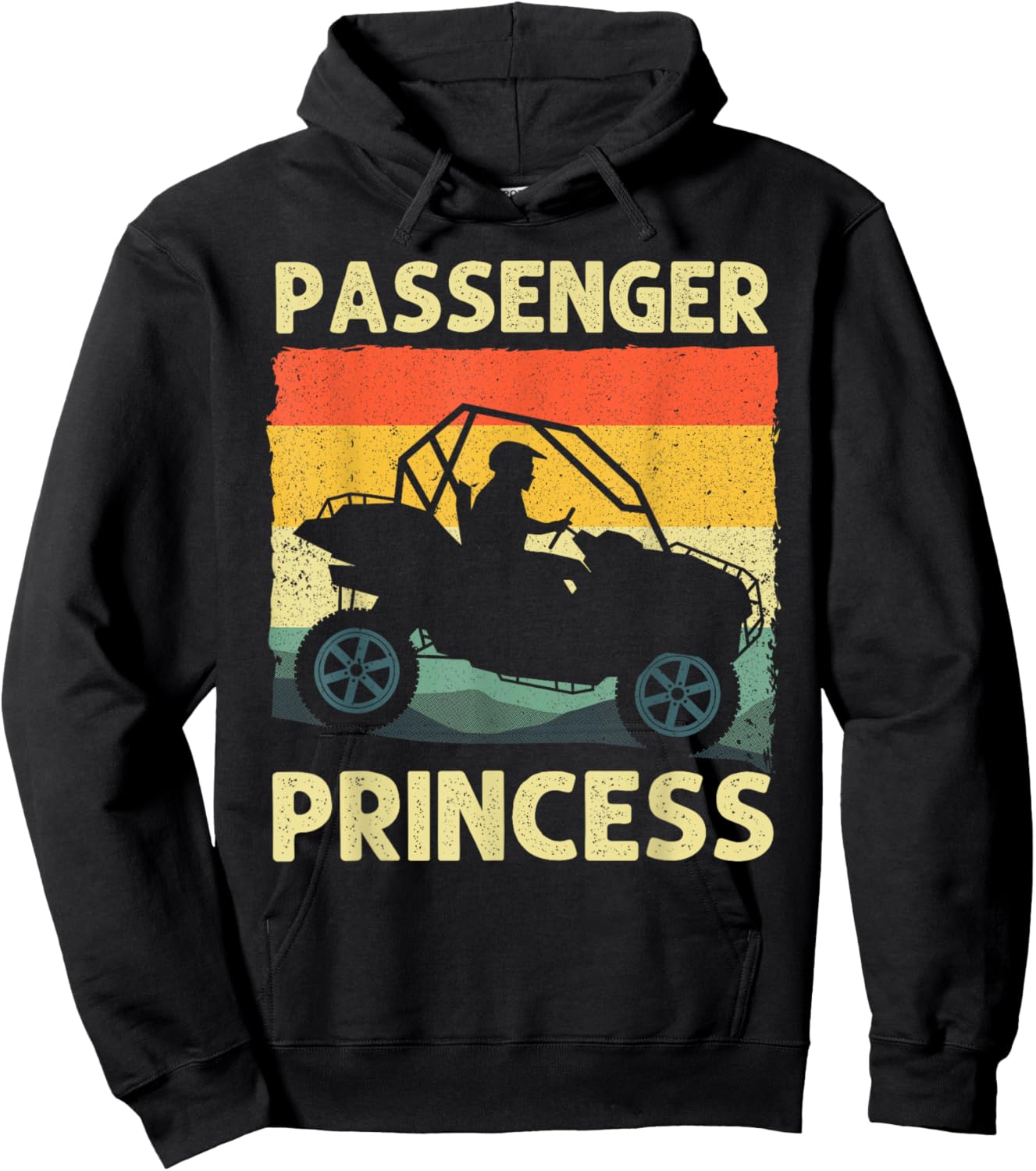 Funny SxS Art Girl SxS UTV Offroading Side By Side Hoodie - Hoodie | Black