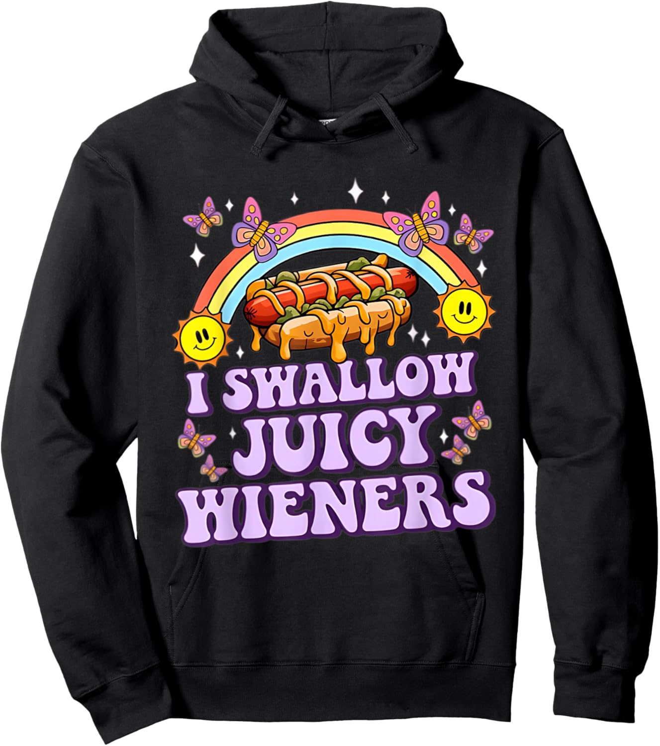 Funny Inappropriate Embarrassing Gag Meme Adult Humor Women Hoodie - Hoodie | Black