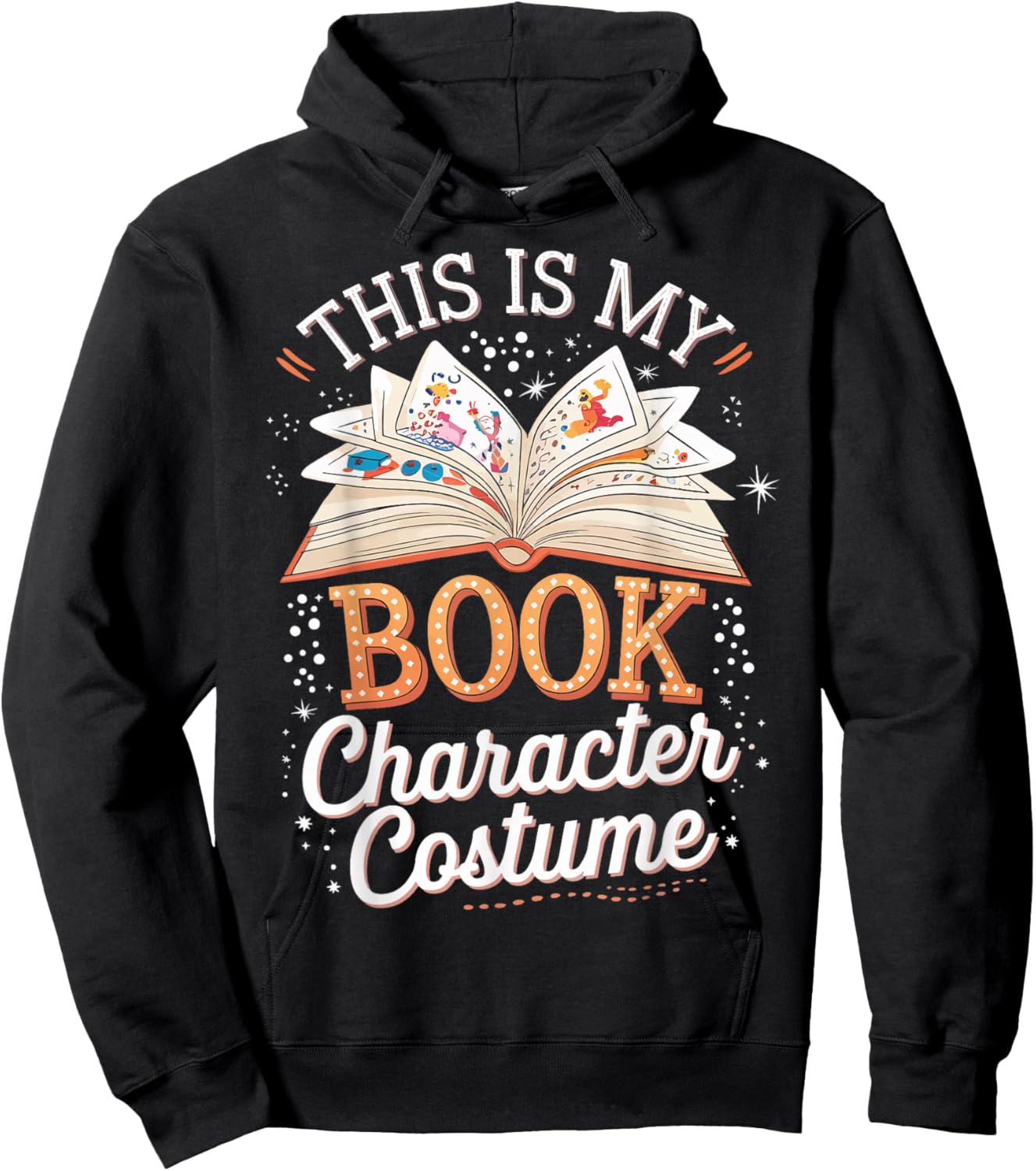 This Is My Book Character Costume Hoodie - Hoodie | Black