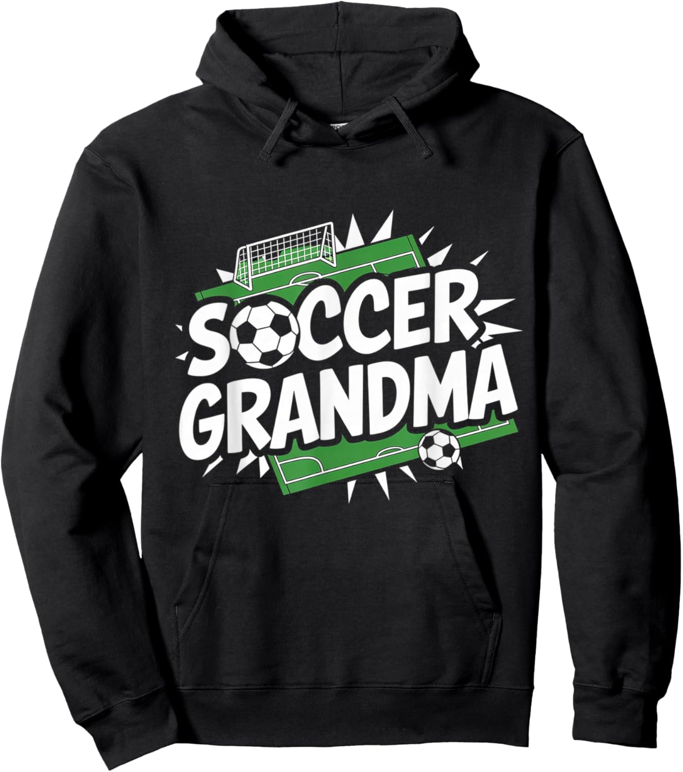 Football Grandma Hoodie - Hoodie | Black