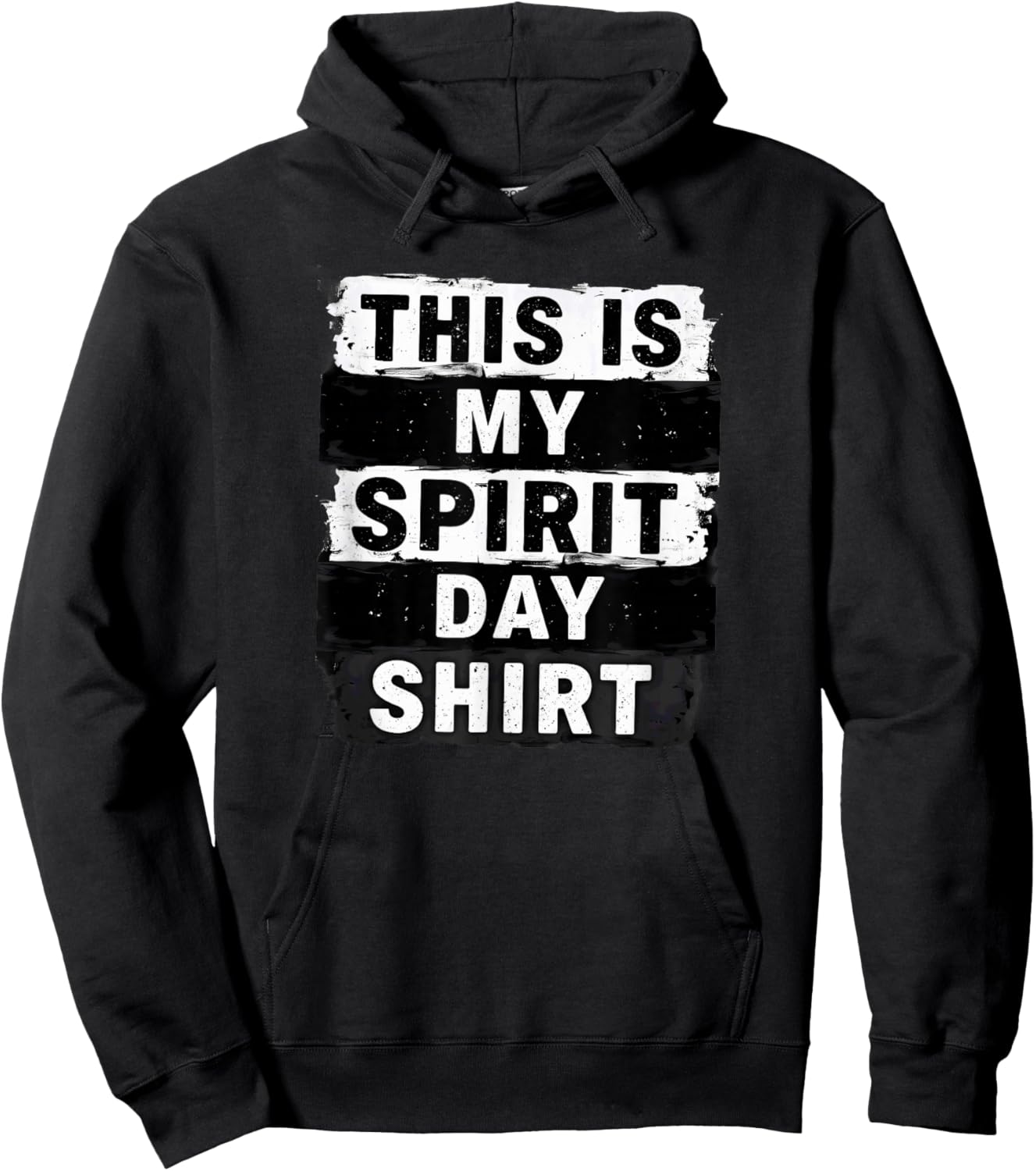 Retro Employee Coworker This is My Spirit Day Hoodie - Hoodie | Black