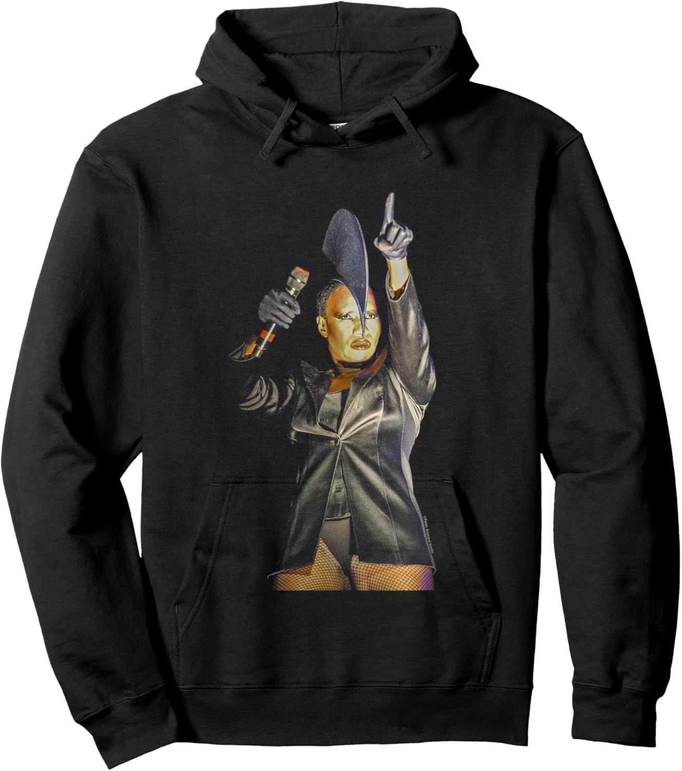 Grace Jones Performing On Stage By Everard Smith Hoodie - Hoodie | Black