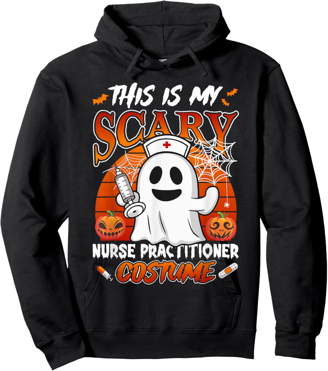 This is my scary Nurse Practitioner costume halloween nurse Hoodie - Hoodie | Black