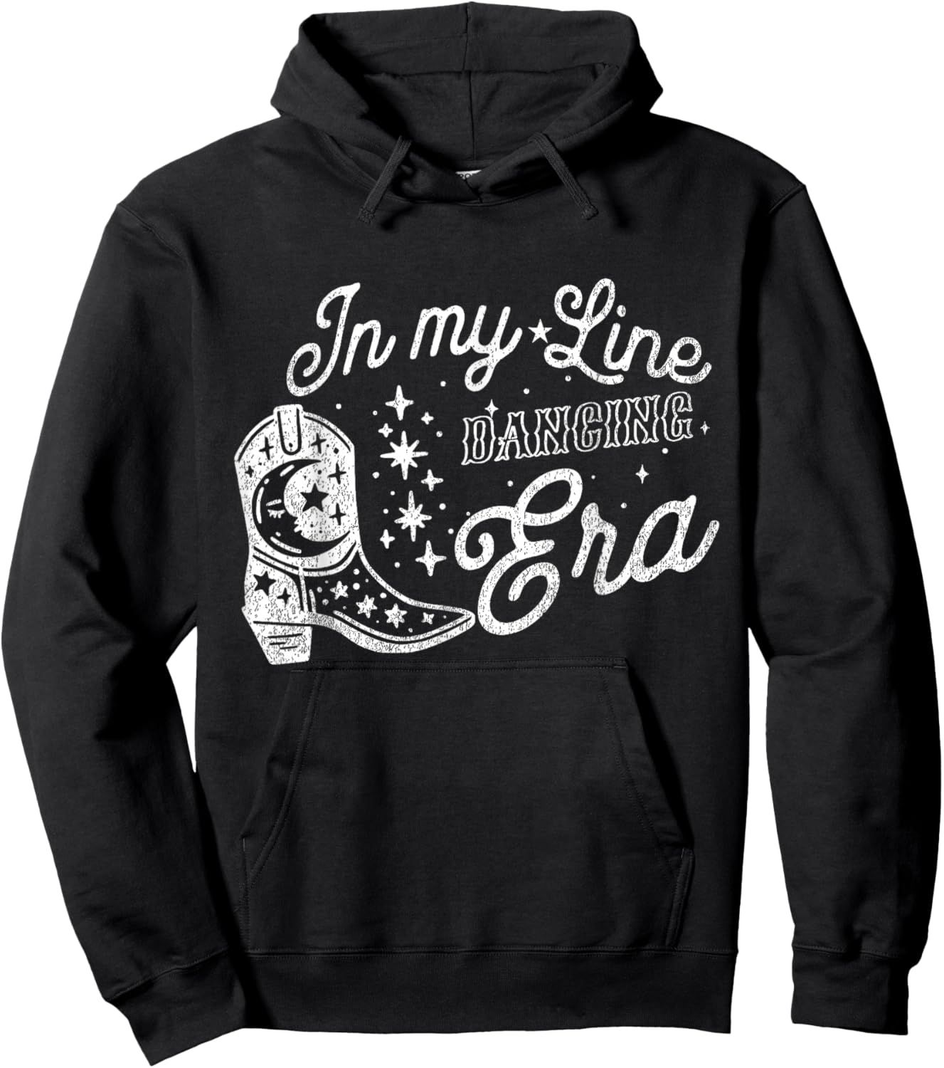 In my Line Dancing Era Cowgirl Line Dancing Teacher Western Hoodie - Hoodie | Black