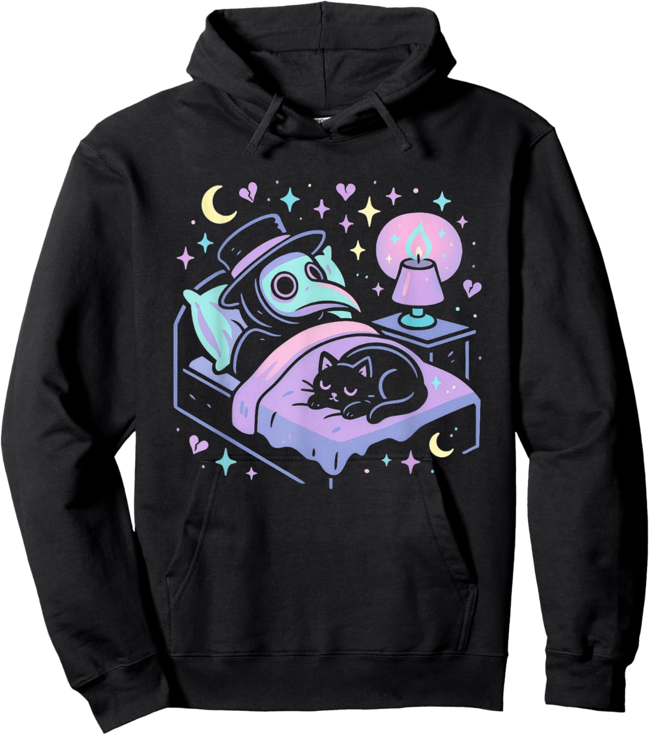Pastel Goth Shirt Sleeping Plague Doctor Sleep Hoodie - Hoodie | Black