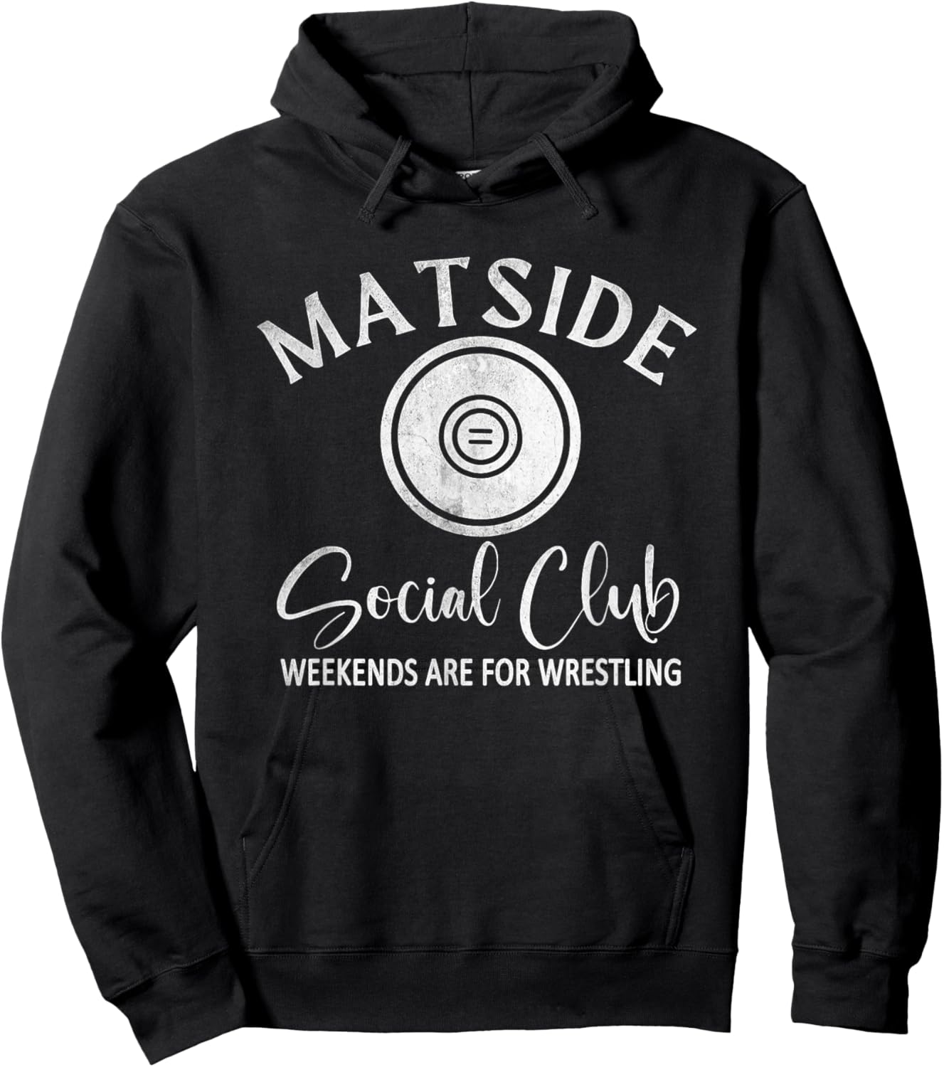 Matside Social Club Weekends Are For Wrestling, Sports Mom Hoodie - Hoodie | Black