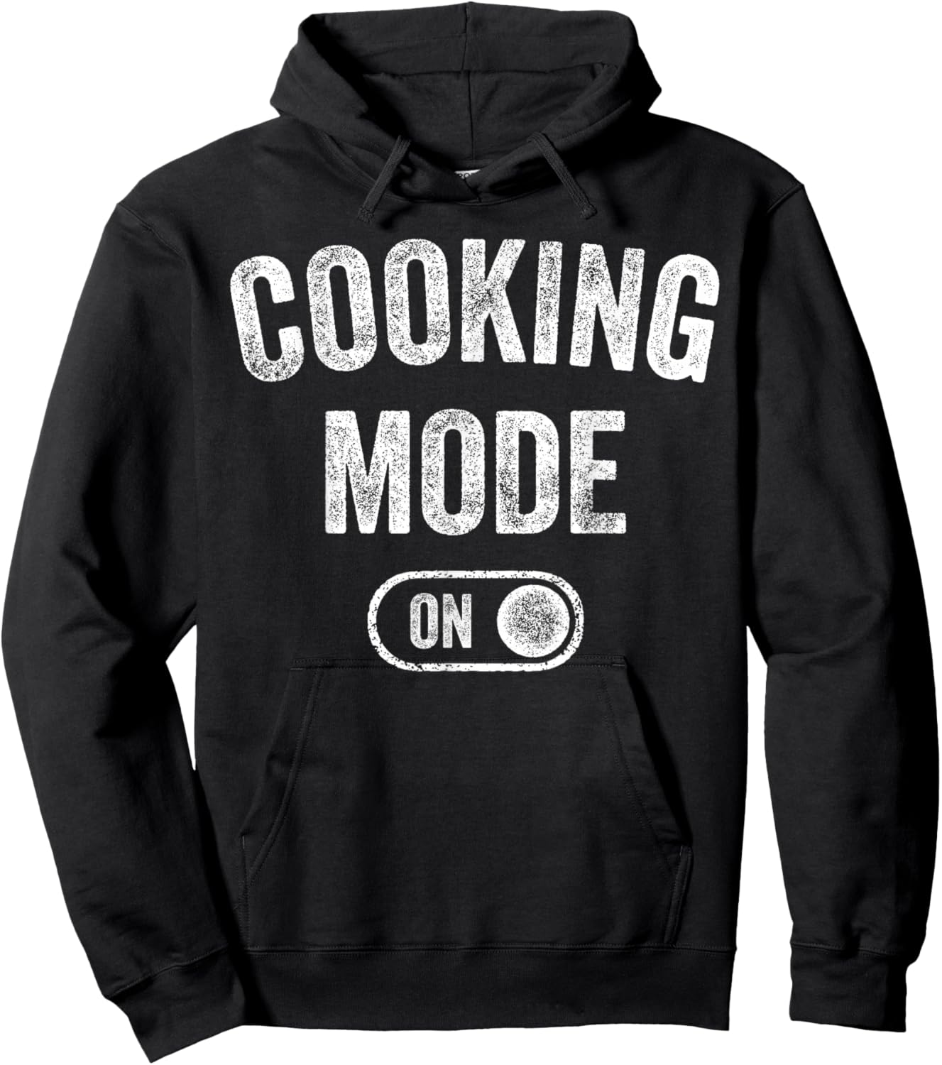 Cooking Mode On Funny Chef Gift Mom Grandma Home Cooking Hoodie - Hoodie | Black