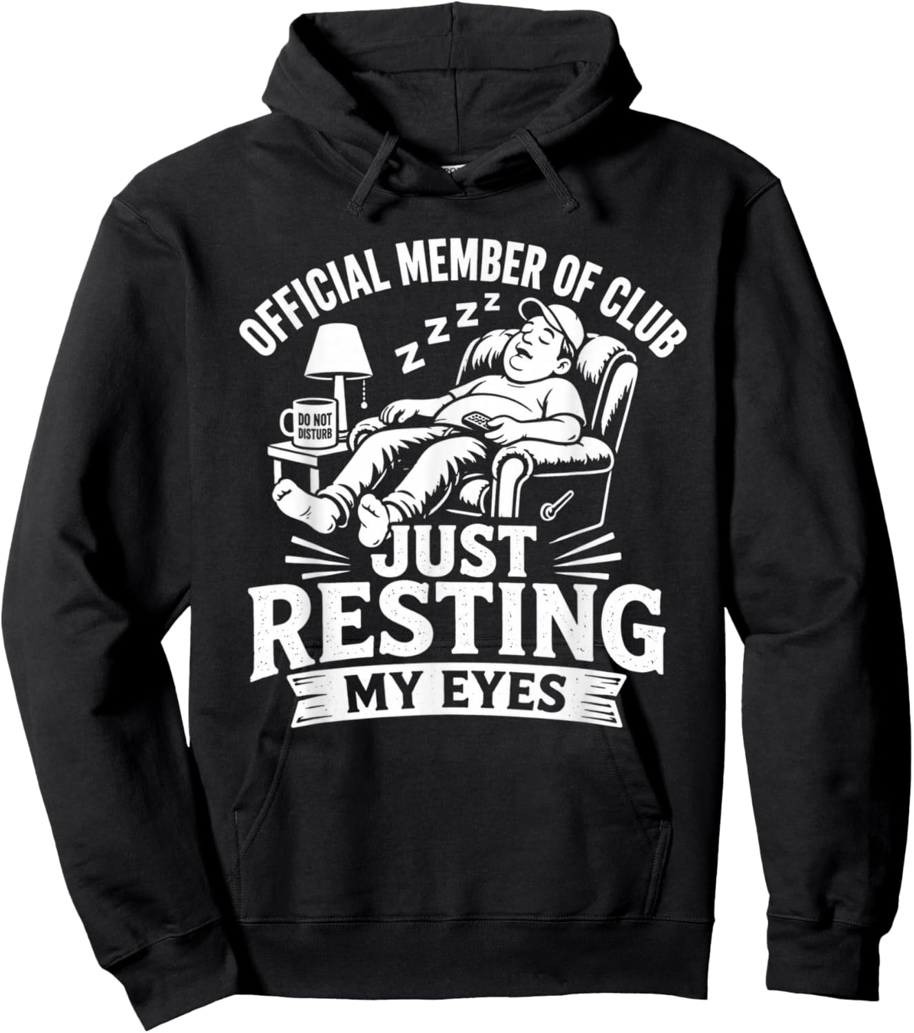 Official Member of Club Just Resting My Eyes Dad Hoodie - Hoodie | Black