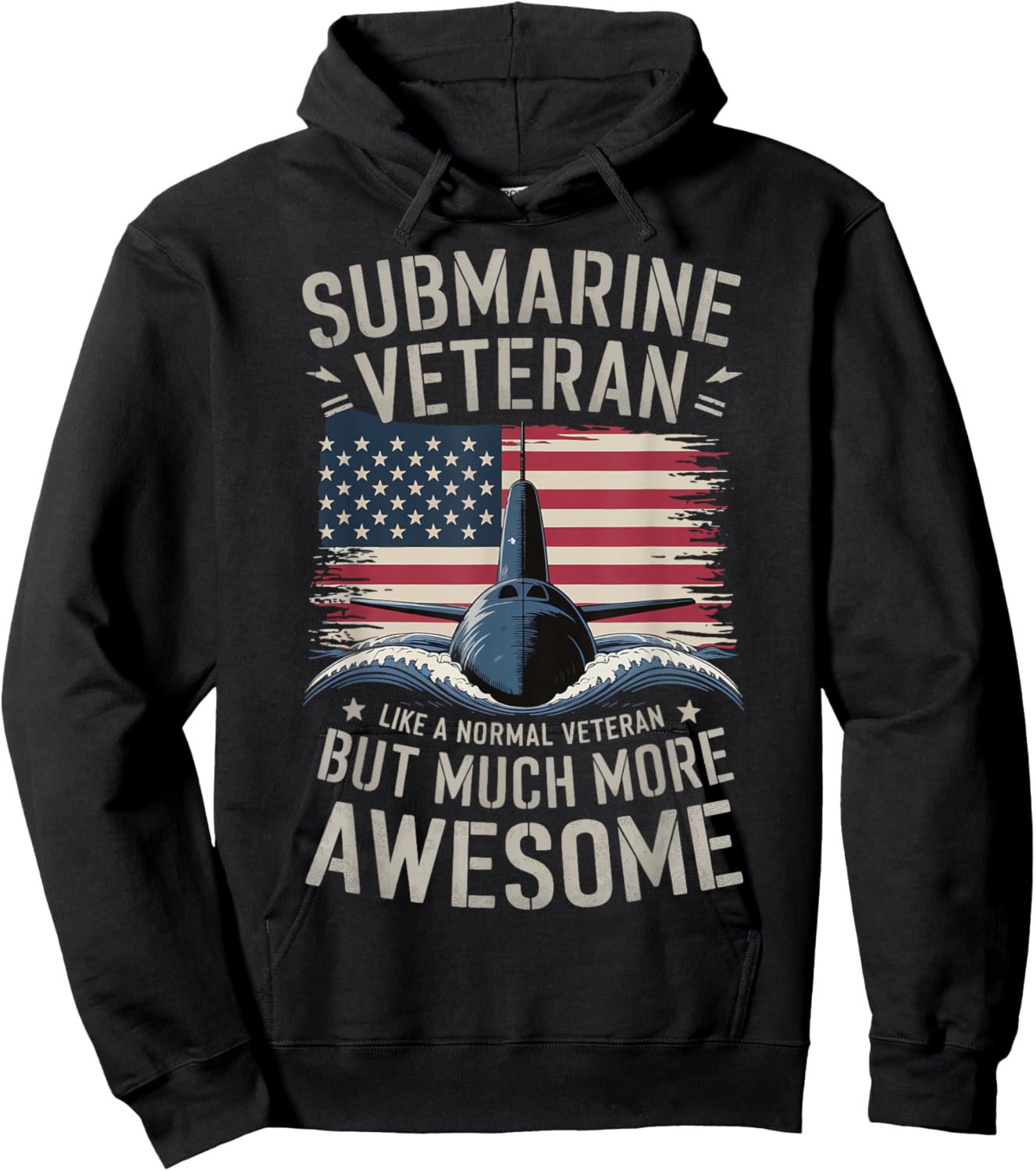 Submarine Veteran Like A Normal Veteran Hoodie - Hoodie | Black