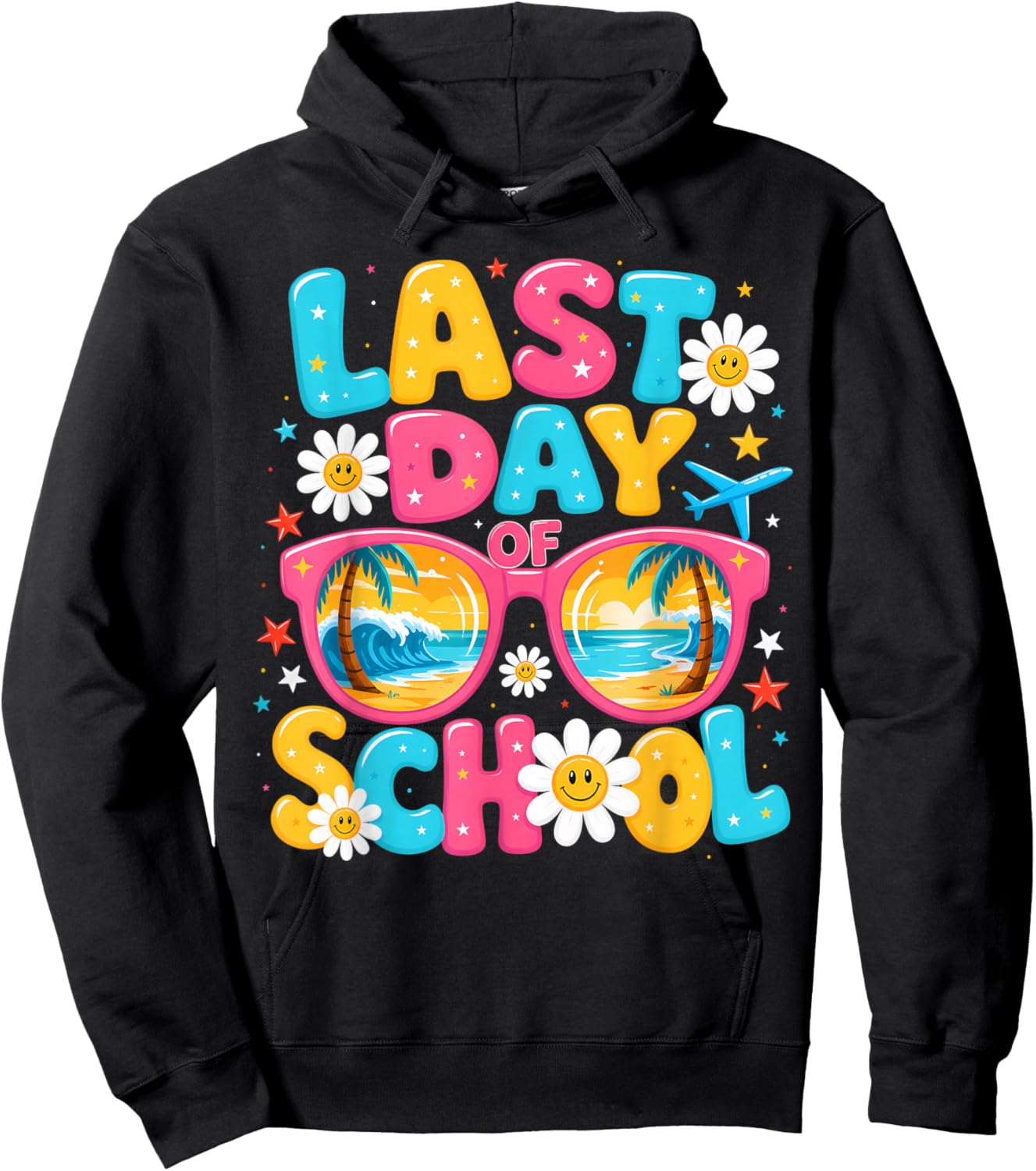 Last Day of School Shirt Summer Teacher School Graduation Hoodie - Hoodie | Black