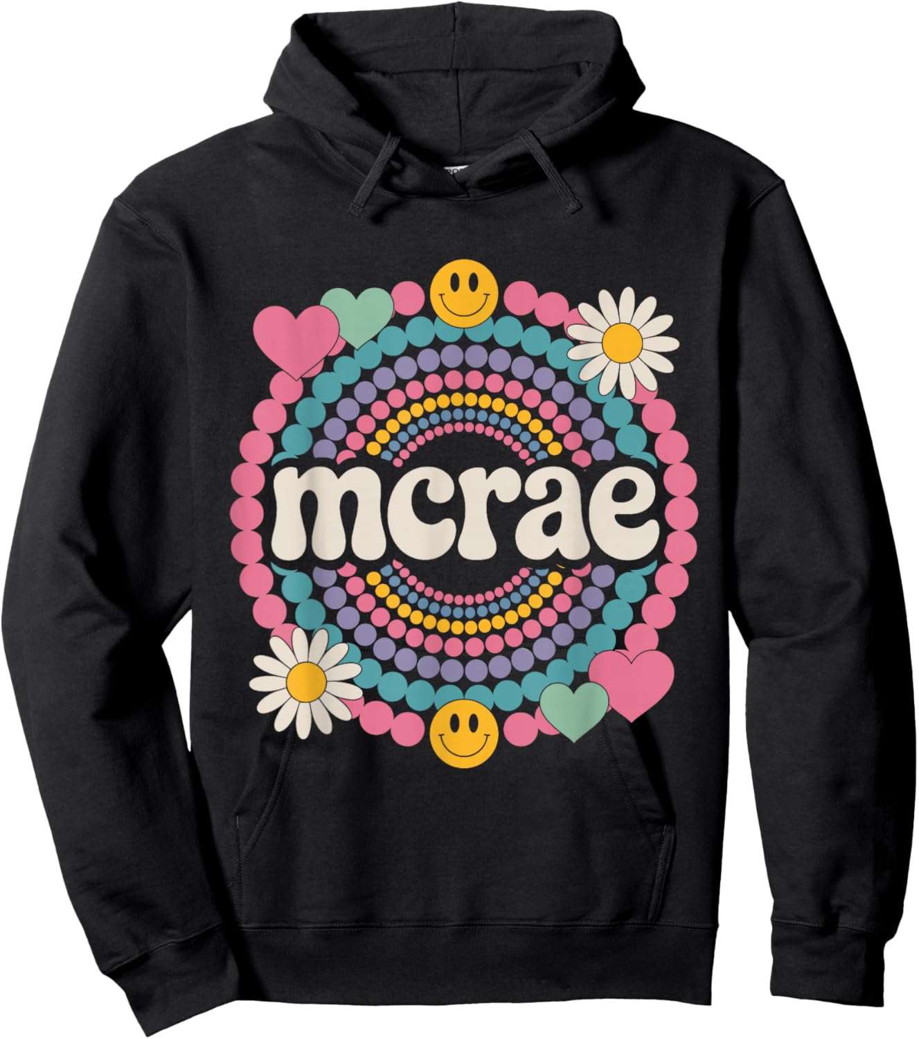 McRae Lover Name Design Apparel Women Kids Hoodie - Hoodie | Black
