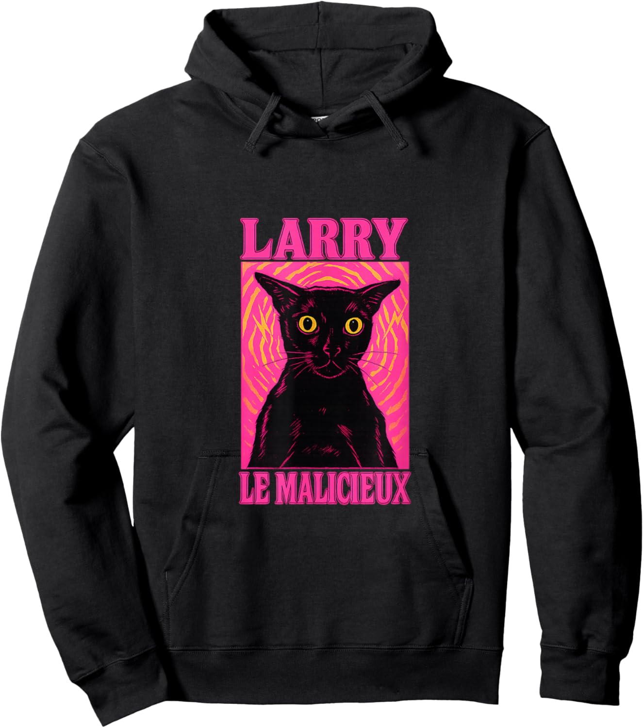 Larry The Mischievous Meme Brainrot Cat Lakaka Hoodie - Hoodie | Black