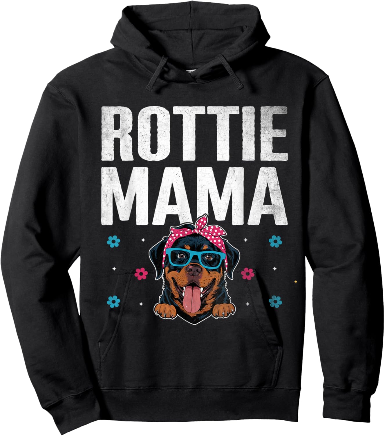Rottie Mama Rottweiler Dog Rottweilers Hoodie - Hoodie | Black