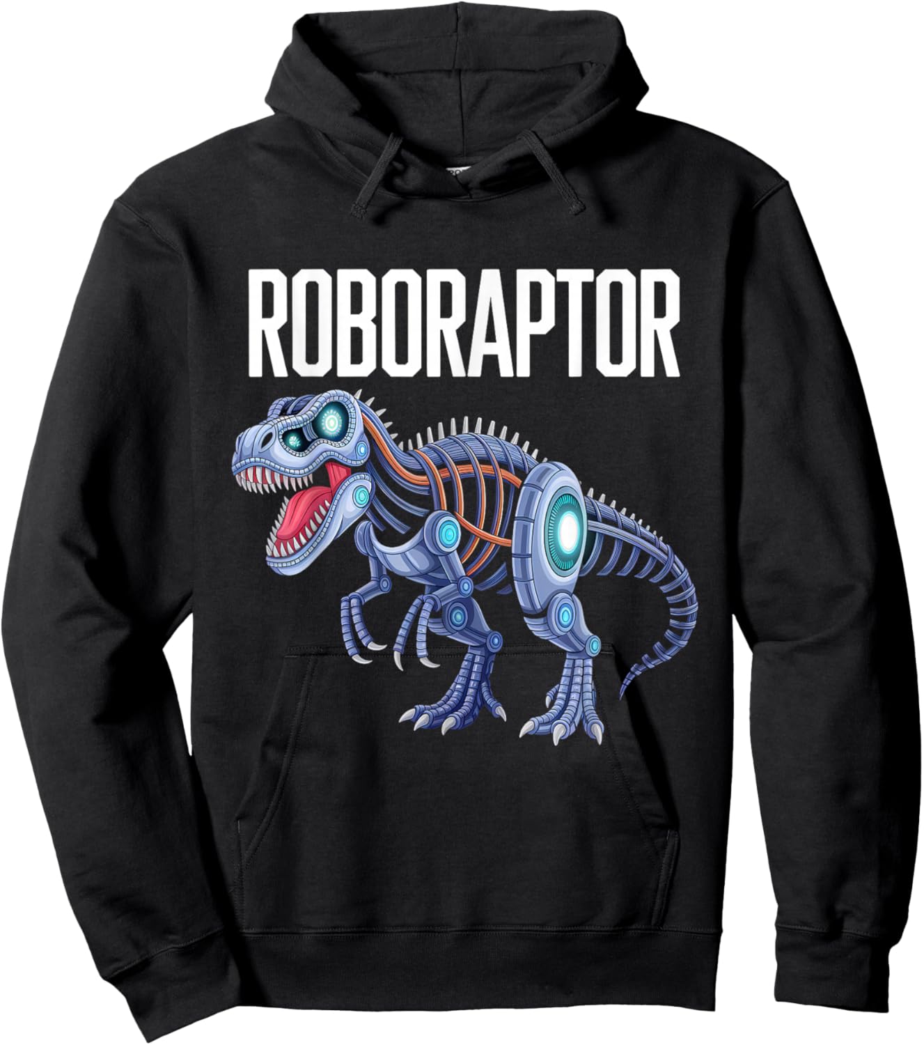 Robot Dinosaur T-Rex Robotic Engineering Dino Funny Robotics Hoodie - Hoodie | Black