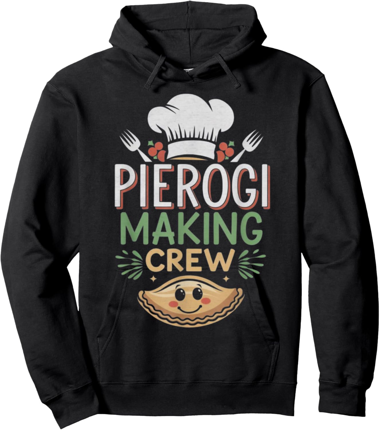 Pierogi Making Crew Christmas Shirt – Funny Polish Xmas Hoodie - Hoodie | Black