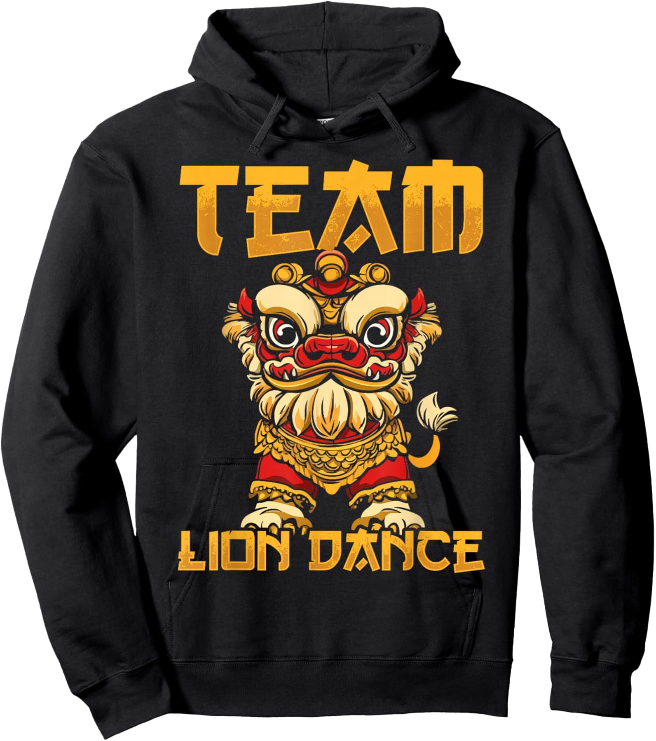 Lion Dance Lunar New Year Chinese New Year Lion Dance Hoodie - Hoodie | Black