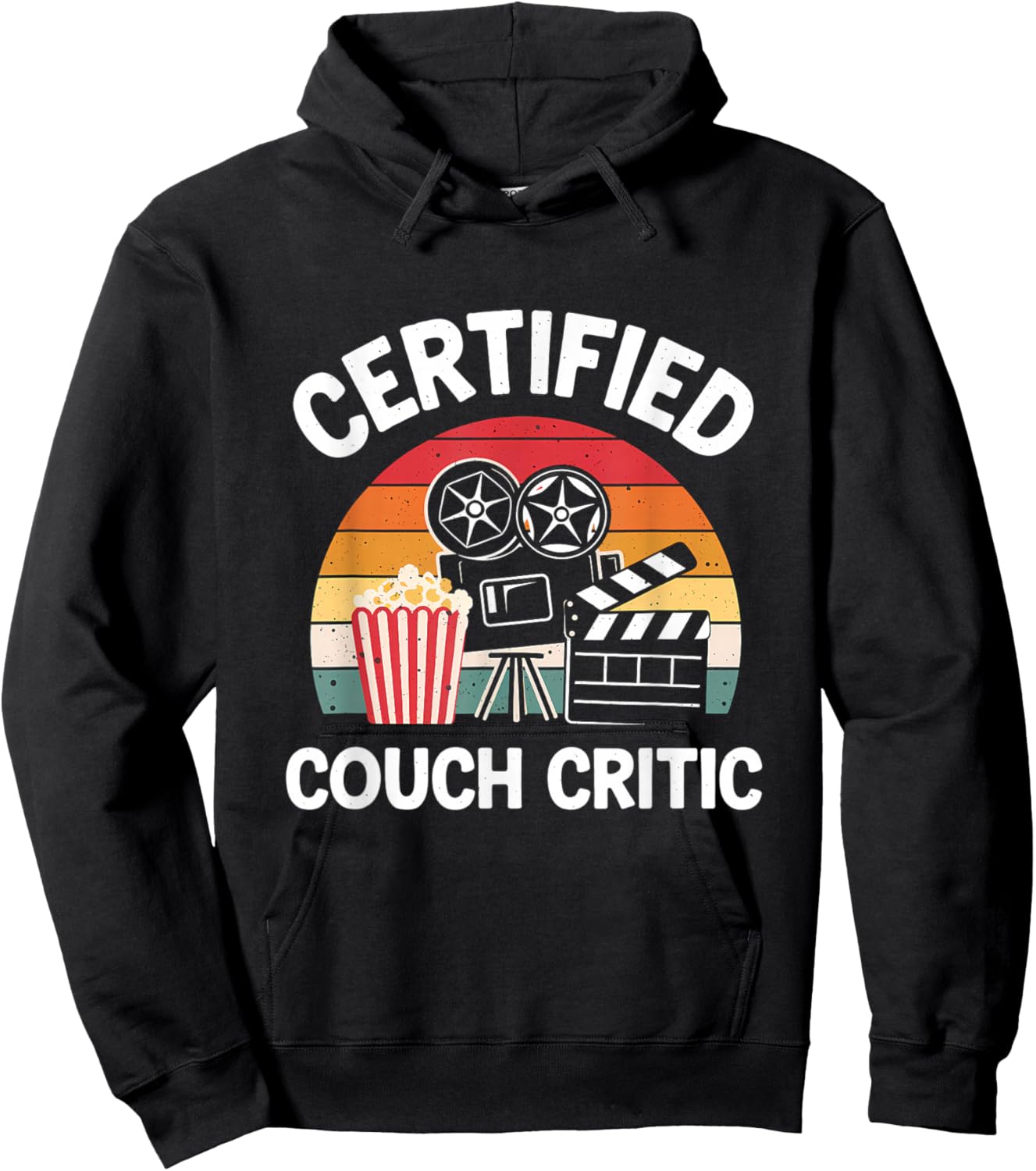 Certified Couch Critic Unpaid Movie Critic Film Reviewer Hoodie - Hoodie | Black