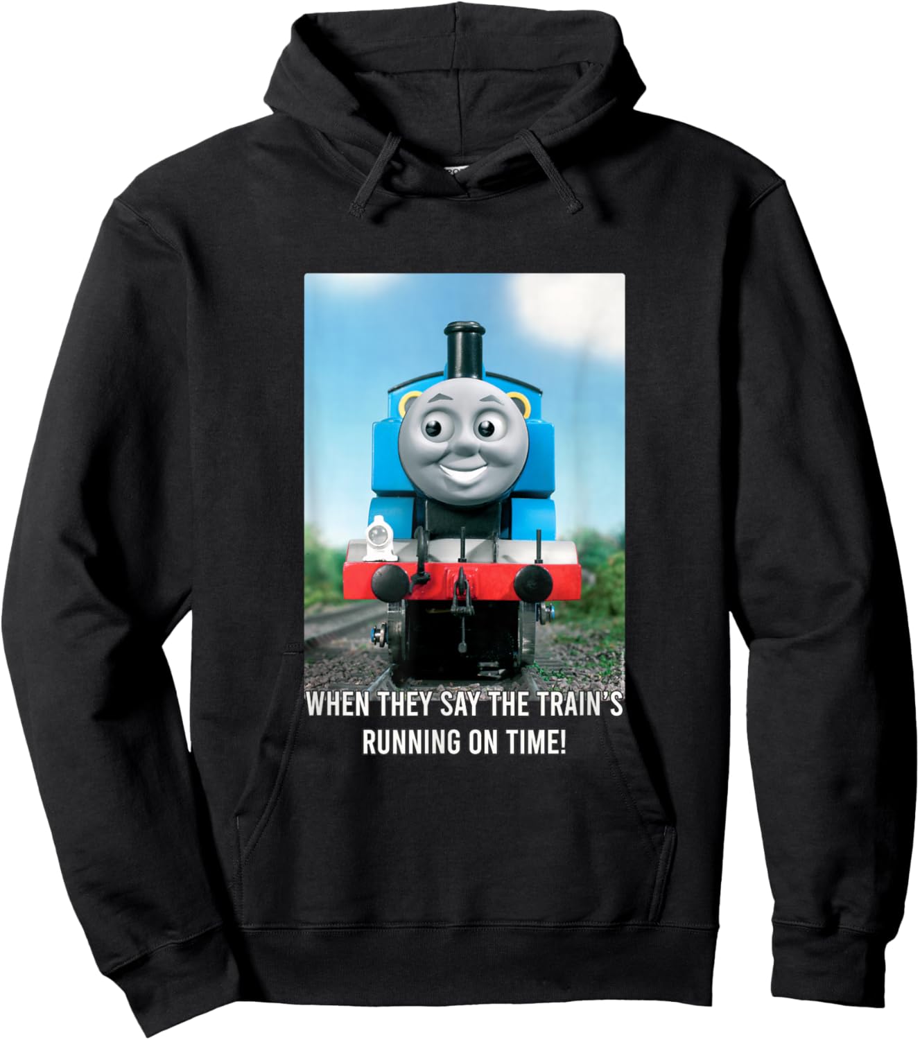 Thomas & Friends - Train's Running on Time Hoodie - Hoodie | Black