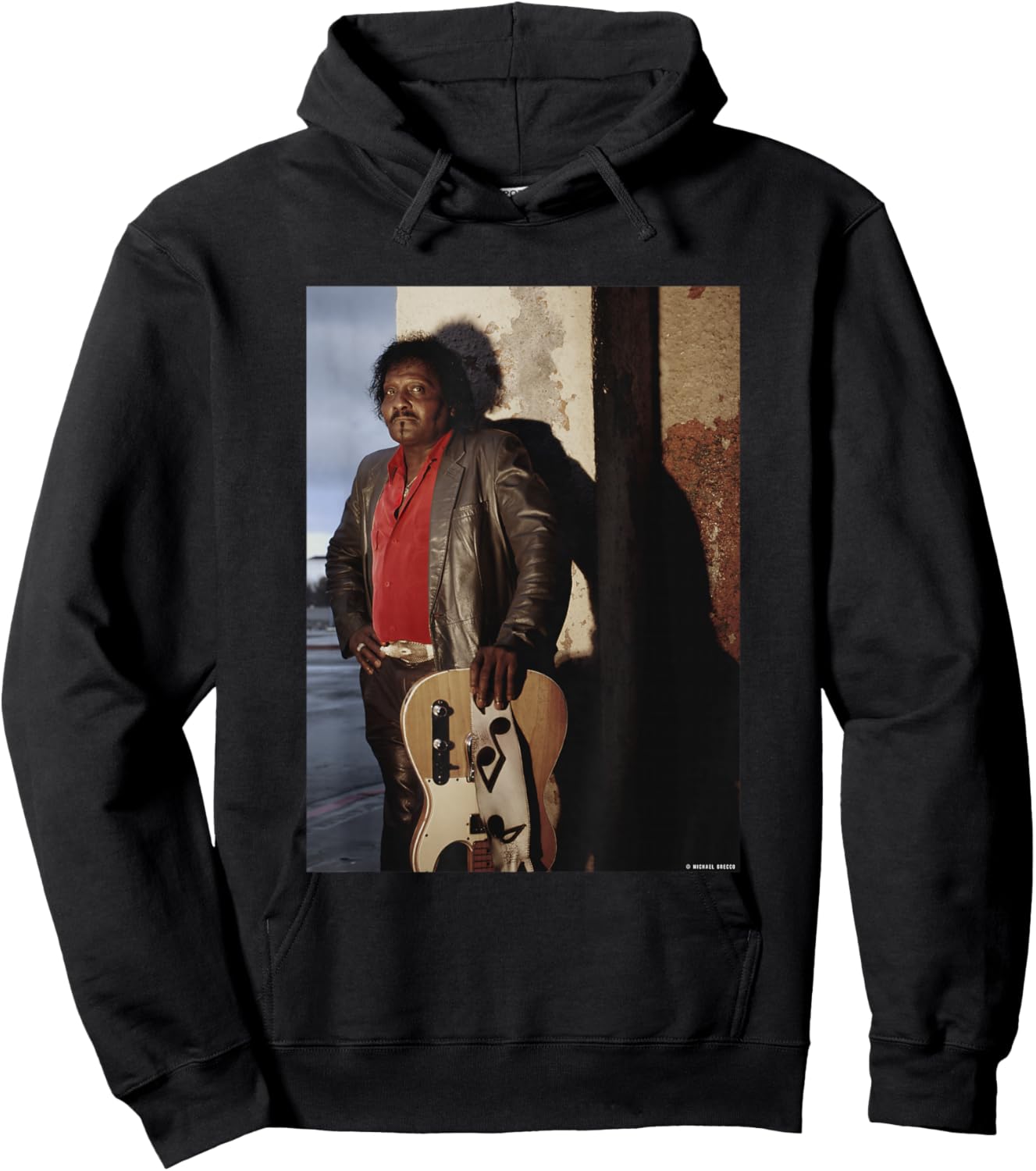 Albert Collins American Blues Guitarist by Michael Grecco Hoodie - Hoodie | Black