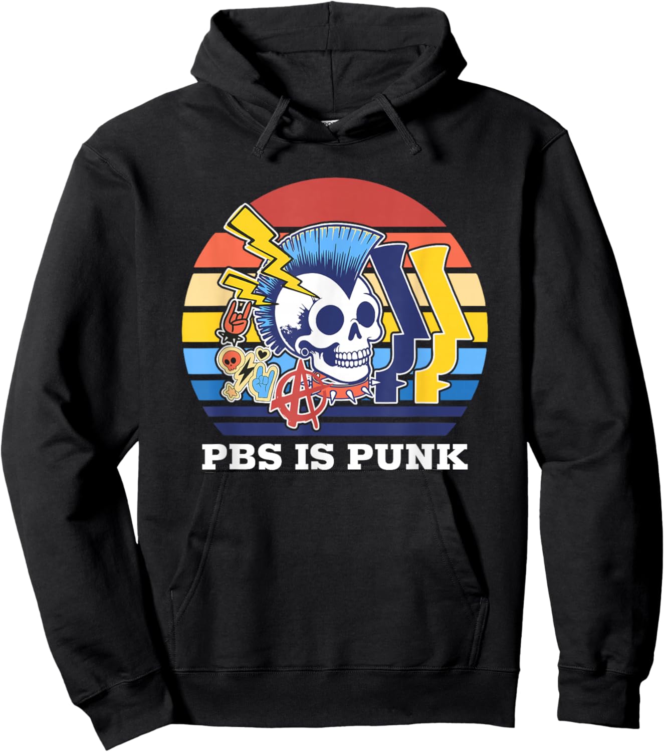 PBS is Punk Funny Hoodie - Hoodie | Black