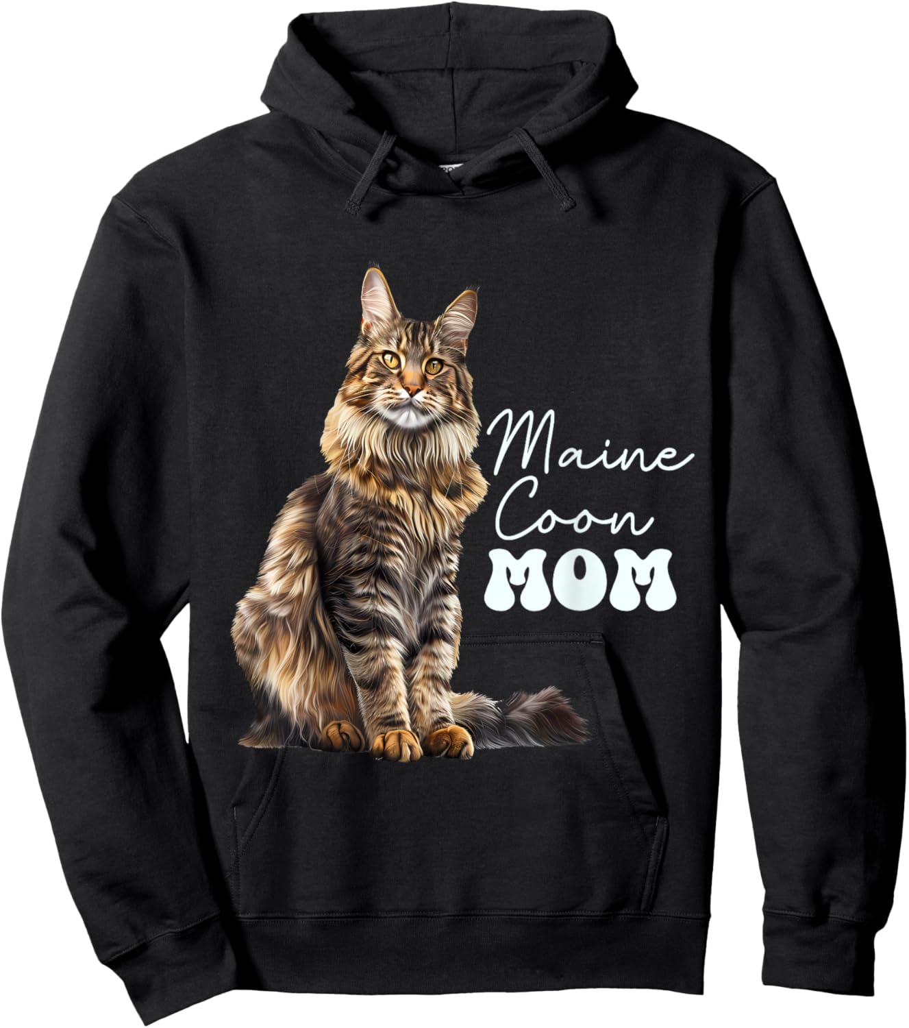 Maine coon Mom Hoodie - Hoodie | Black