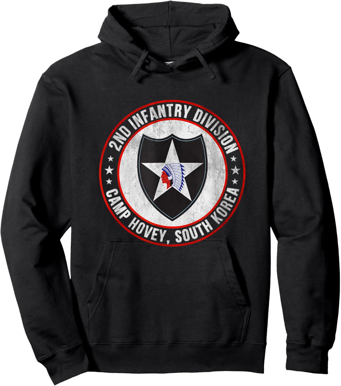 2nd Infantry Division Camp Hovey Korea Veteran Father Day Hoodie - Hoodie | Black