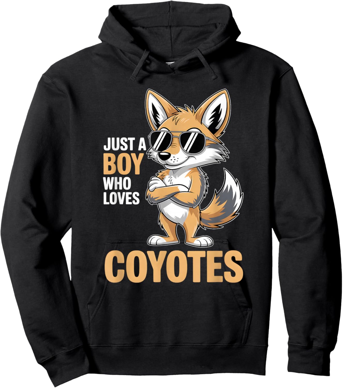 Boys Coyote Hoodie - Hoodie | Black