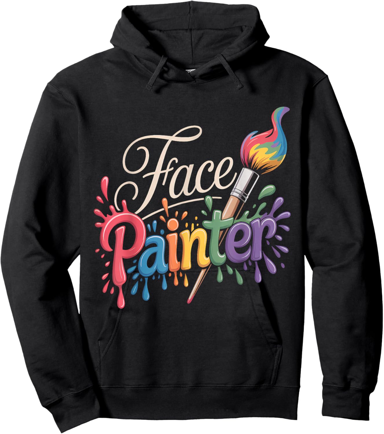 Makeup Artist Face Painting Face Paint Lover Face Painter Hoodie - Hoodie | Black