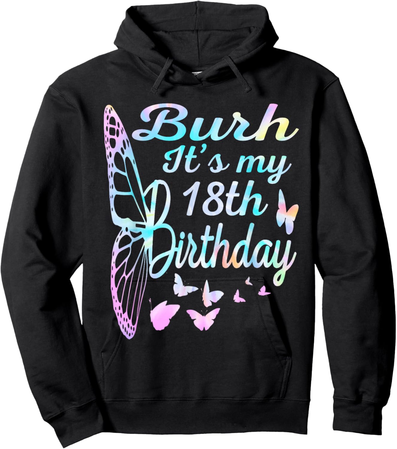 Bruh It's My 18th Birthday 18 Year Old 18th Birthday Girl Hoodie - Hoodie | Black