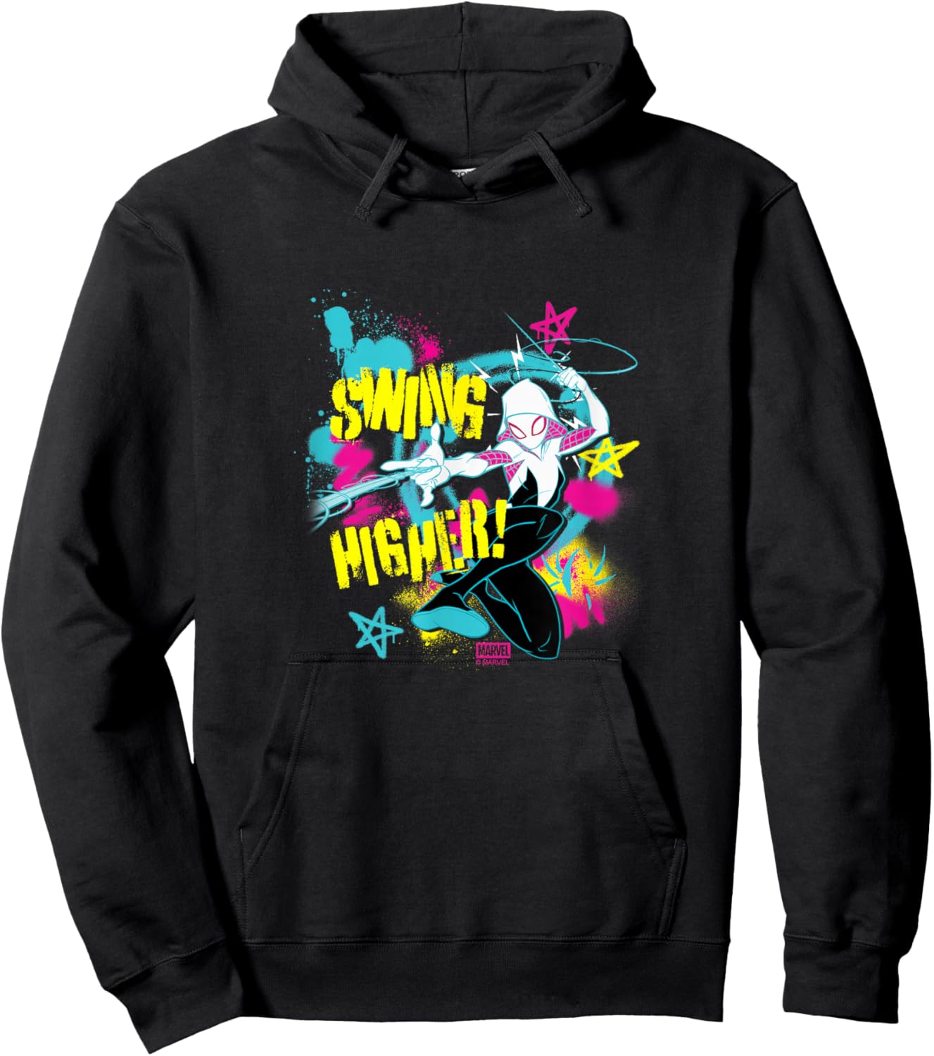 Spiderman - Spider-Gwen - Swing Higher Hoodie - Hoodie | Black