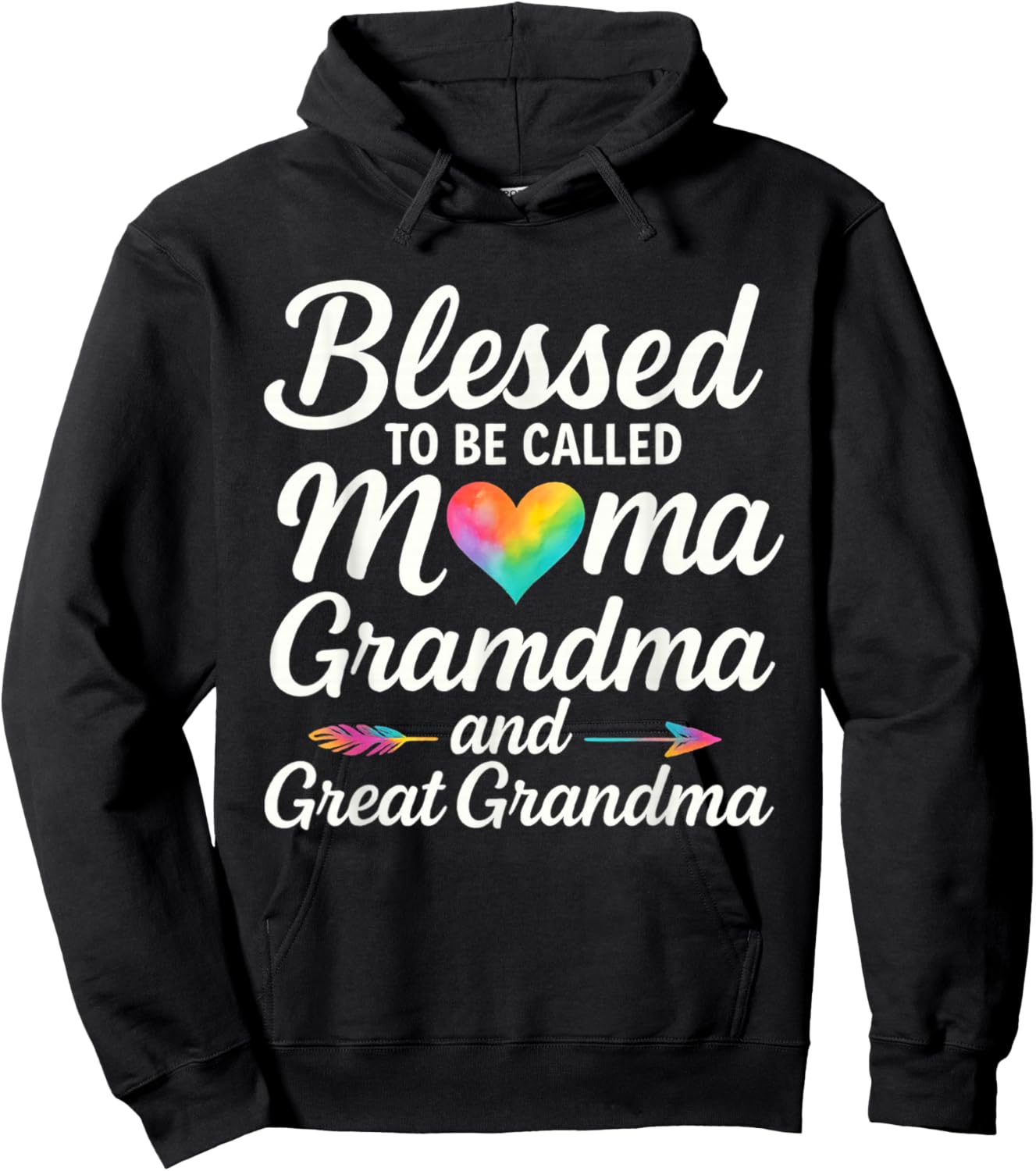 Blessed to Be Called Mom Grandma Great Grandma Mother's Day Hoodie - Hoodie | Black