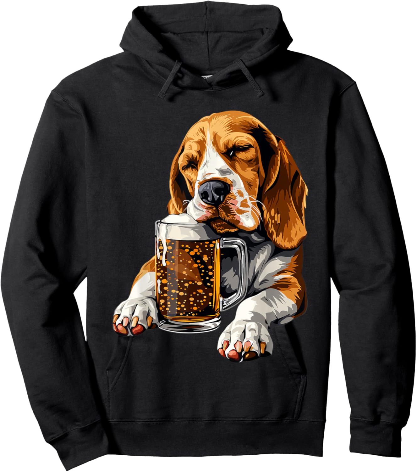 Beagle Beer Hoodie - Hoodie | Black