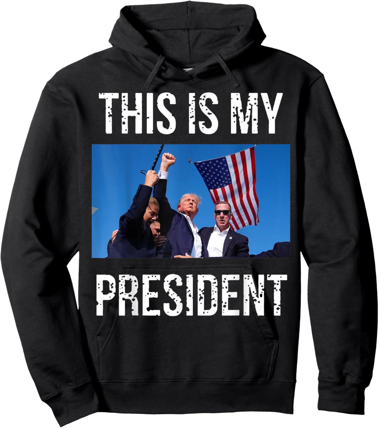 Trump 2024 This Is My President Hoodie - Hoodie | Black