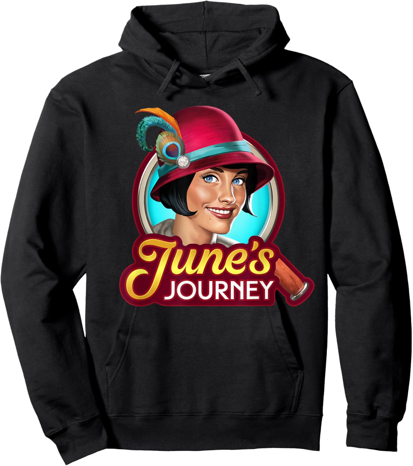 Logo June's Journey imprimé Hoodie - Hoodie | Black
