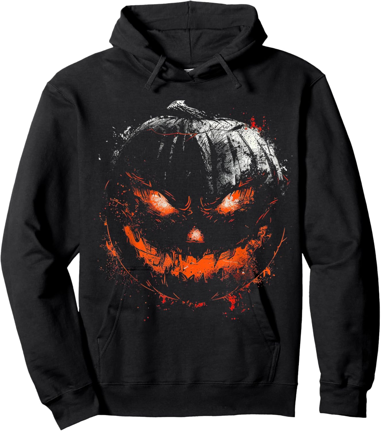 Pumpkin Costume Halloween Spooky Art Pumpkin Hoodie - Hoodie | Black