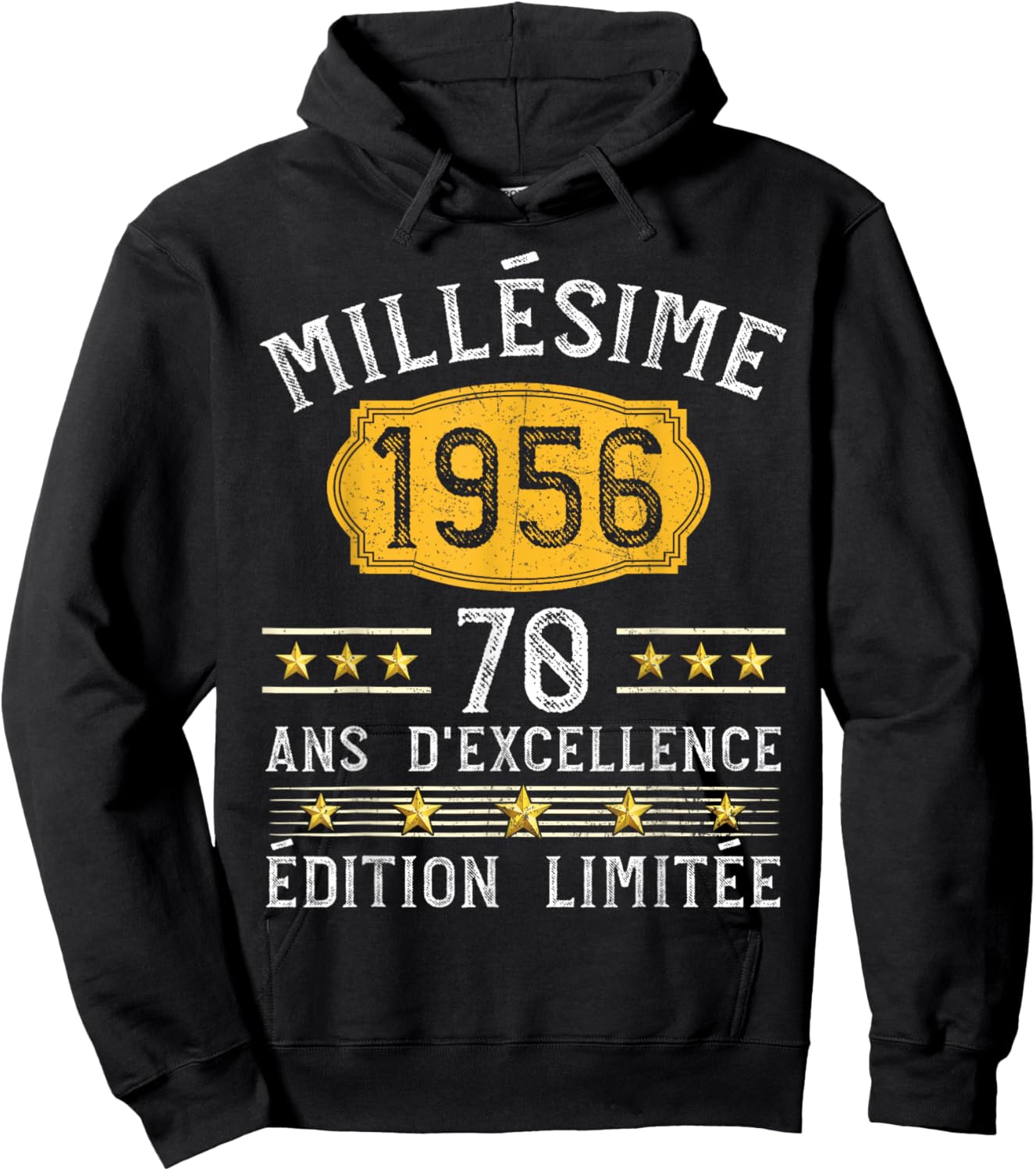 Vintage 1956 Gift 70 Years Man Birthday Humour Hoodie - Hoodie | Black