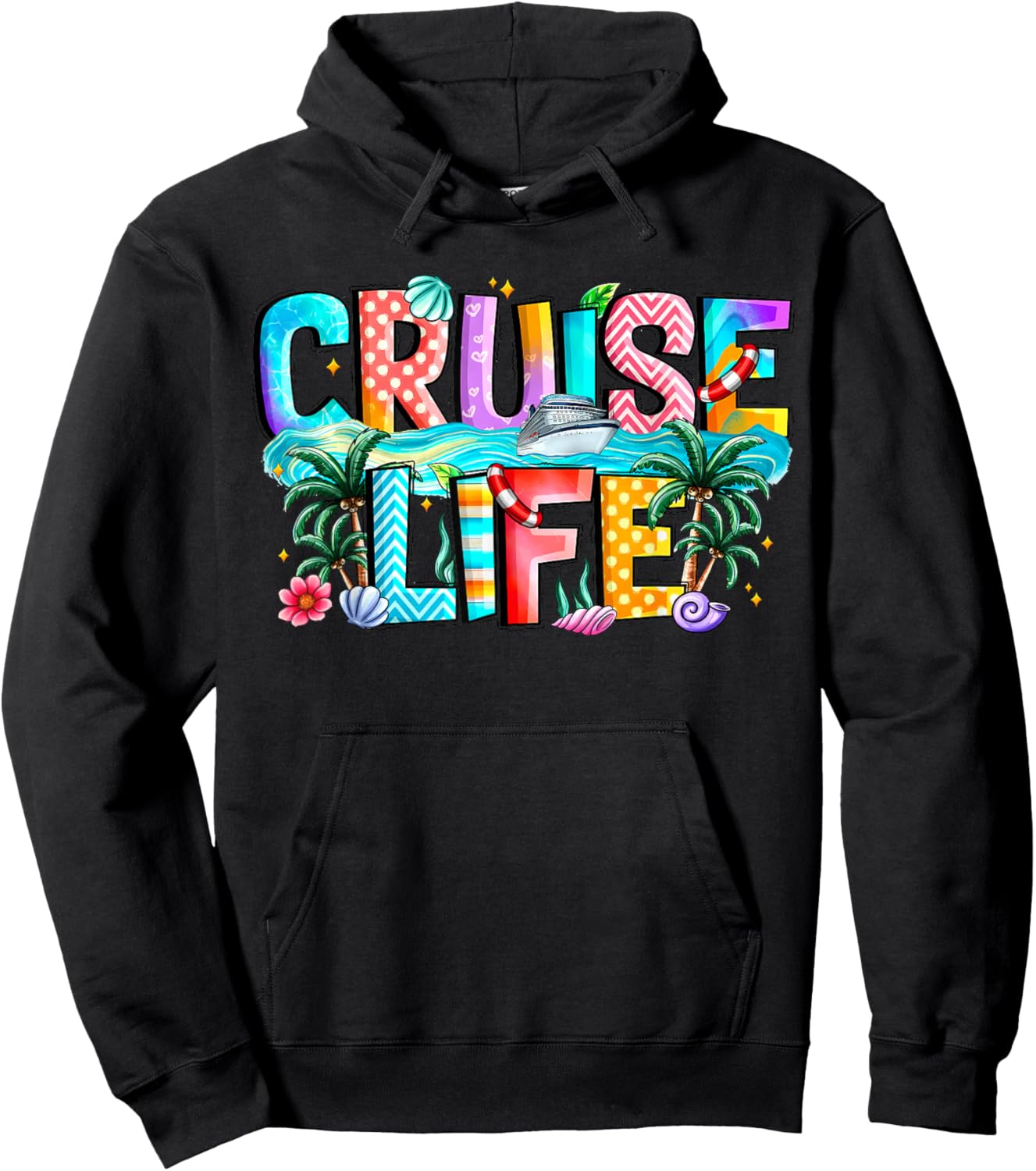 Family Cruise Life Cruise Outfits 2026 Matching Hoodie - Hoodie | Black