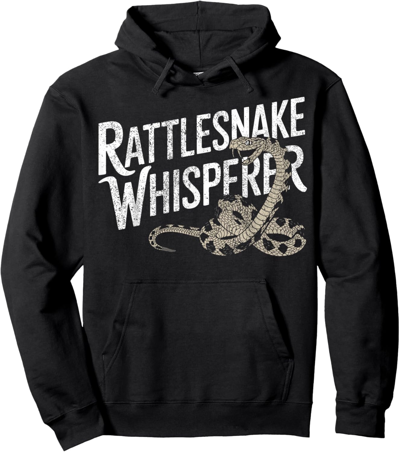 Rattlesnake Whisperer I Snake Catcher I Rattlesnake Hoodie - Hoodie | Black