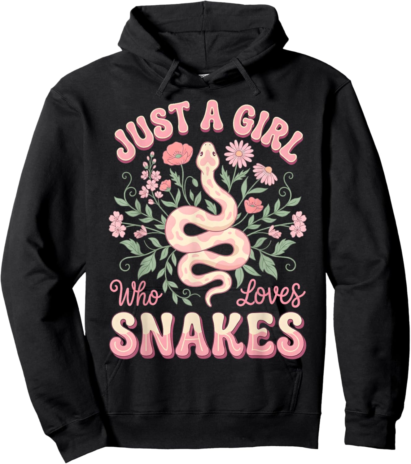 Just A Girl Who Loves Snakes Hoodie - Hoodie | Black