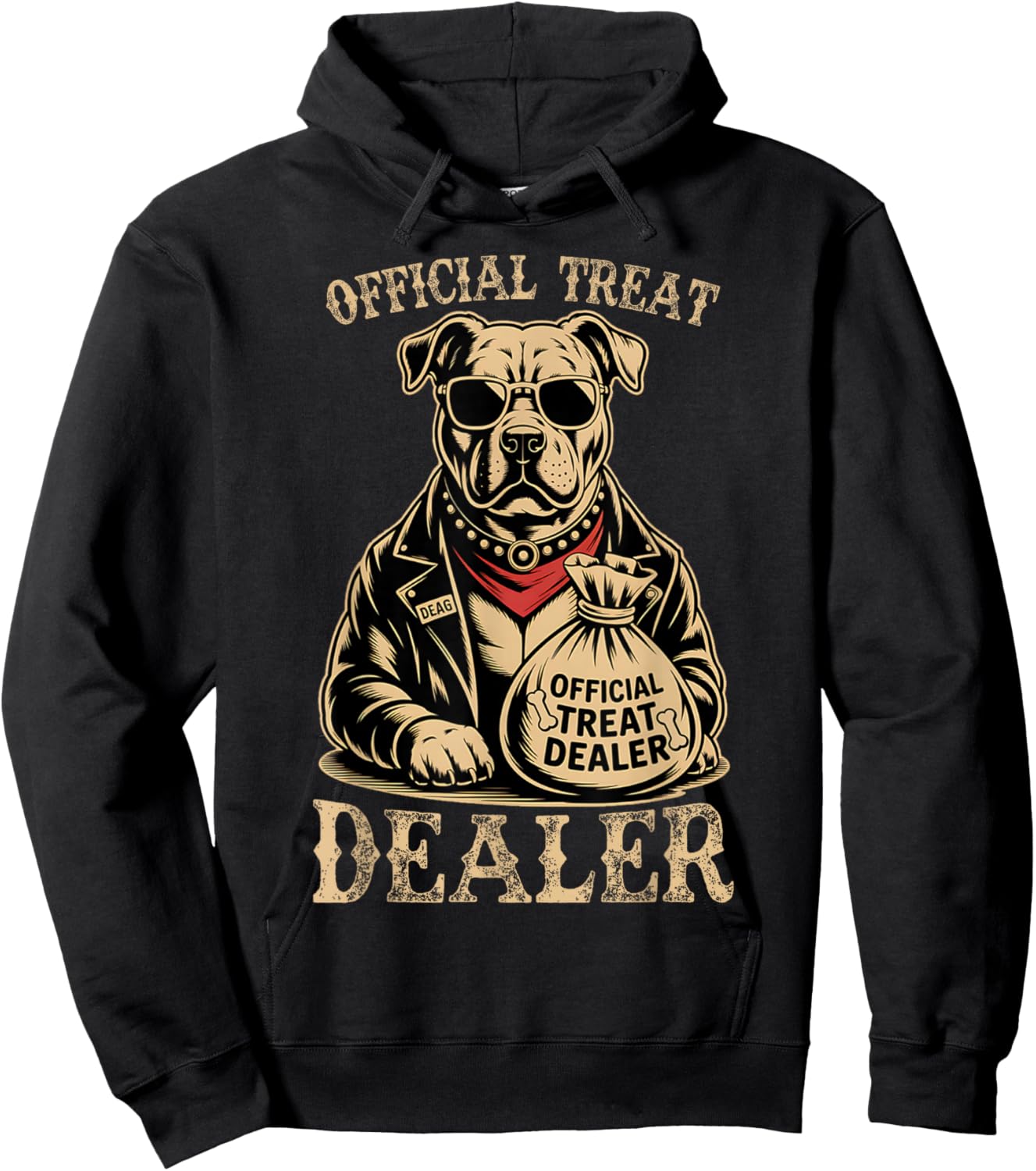 Dog Lover Official Treat Dealer Funny Pet Owner Hoodie - Hoodie | Black