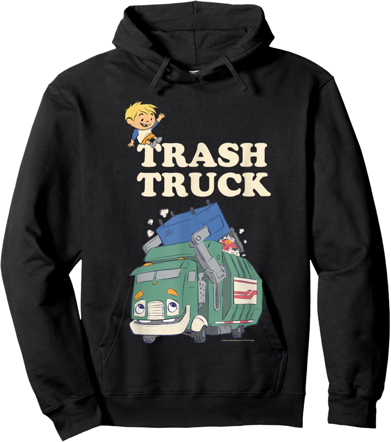 Hank Happy Waving Hoodie - Hoodie | Black