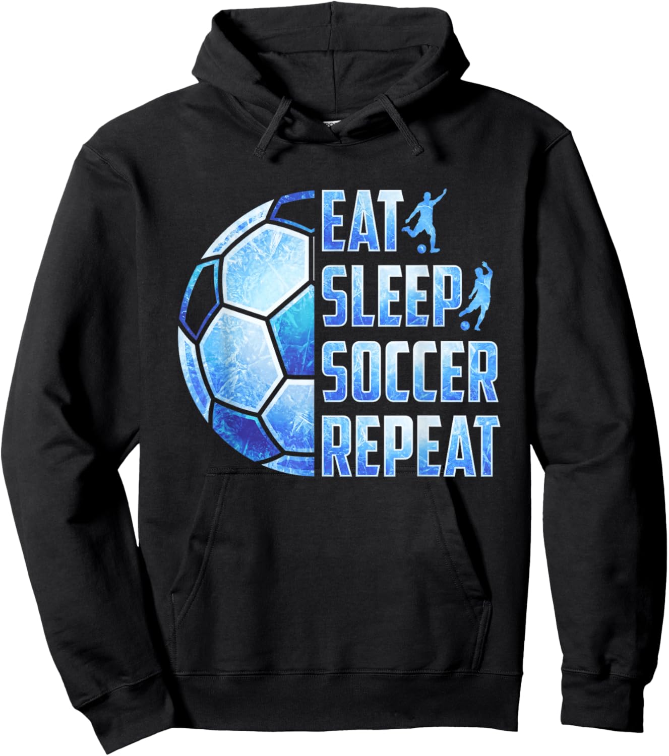 Soccer Eat Sleep Soccer Repeat Boys Kids Hoodie - Hoodie | Black