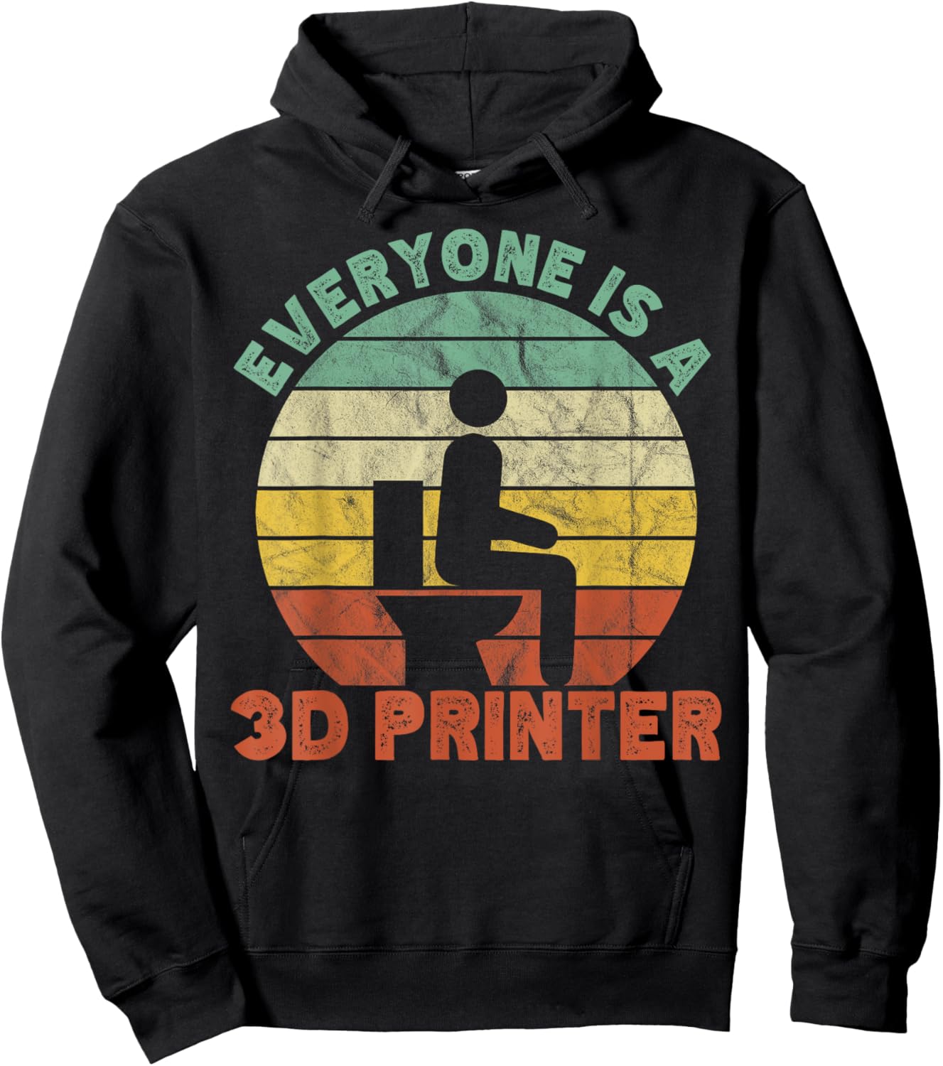 Everyone is a 3D Printer Men Women Geek 3D Printing Vintage Hoodie - Hoodie | Black