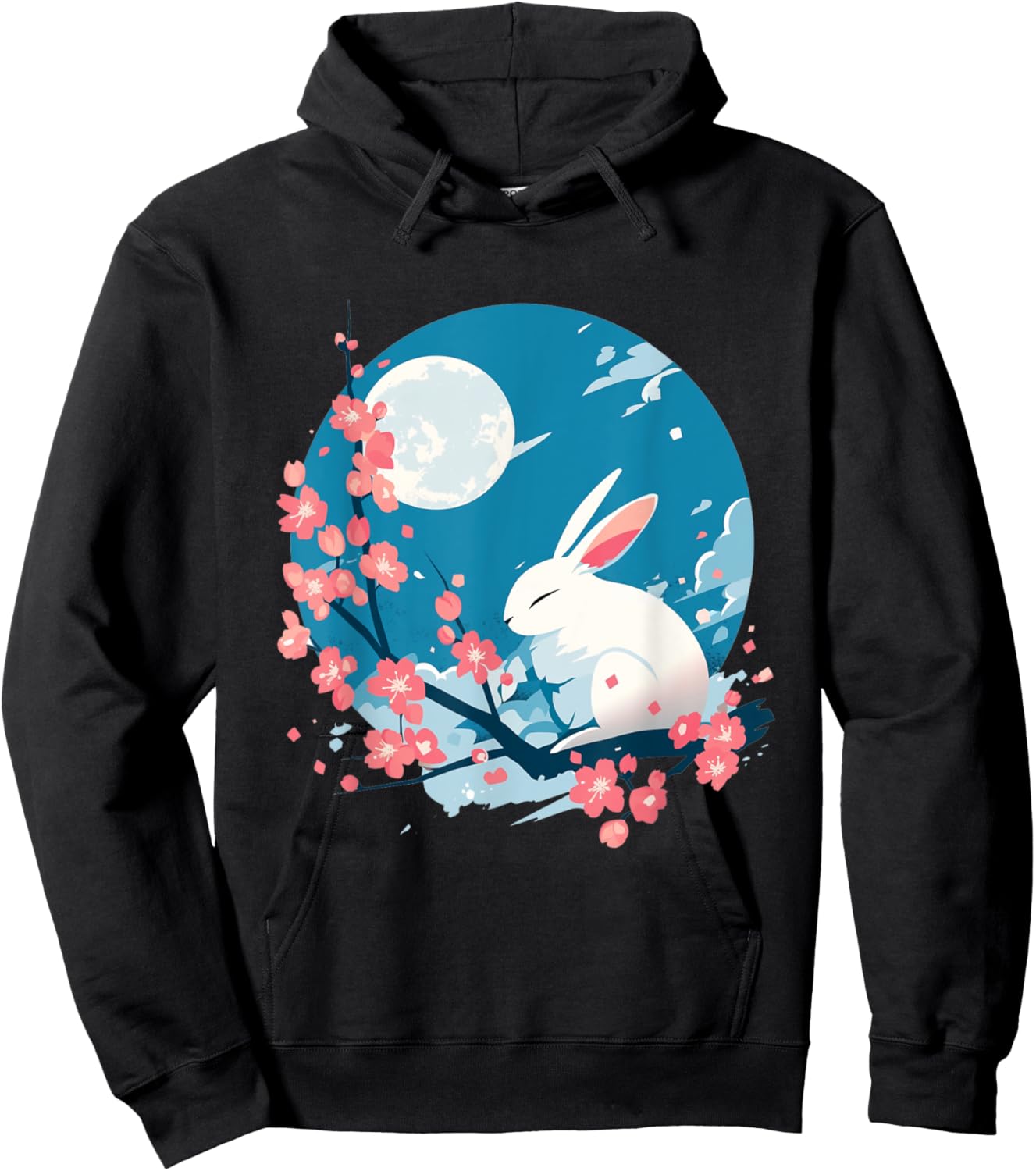 Spring's Gentle Whisper Hoodie - Hoodie | Black