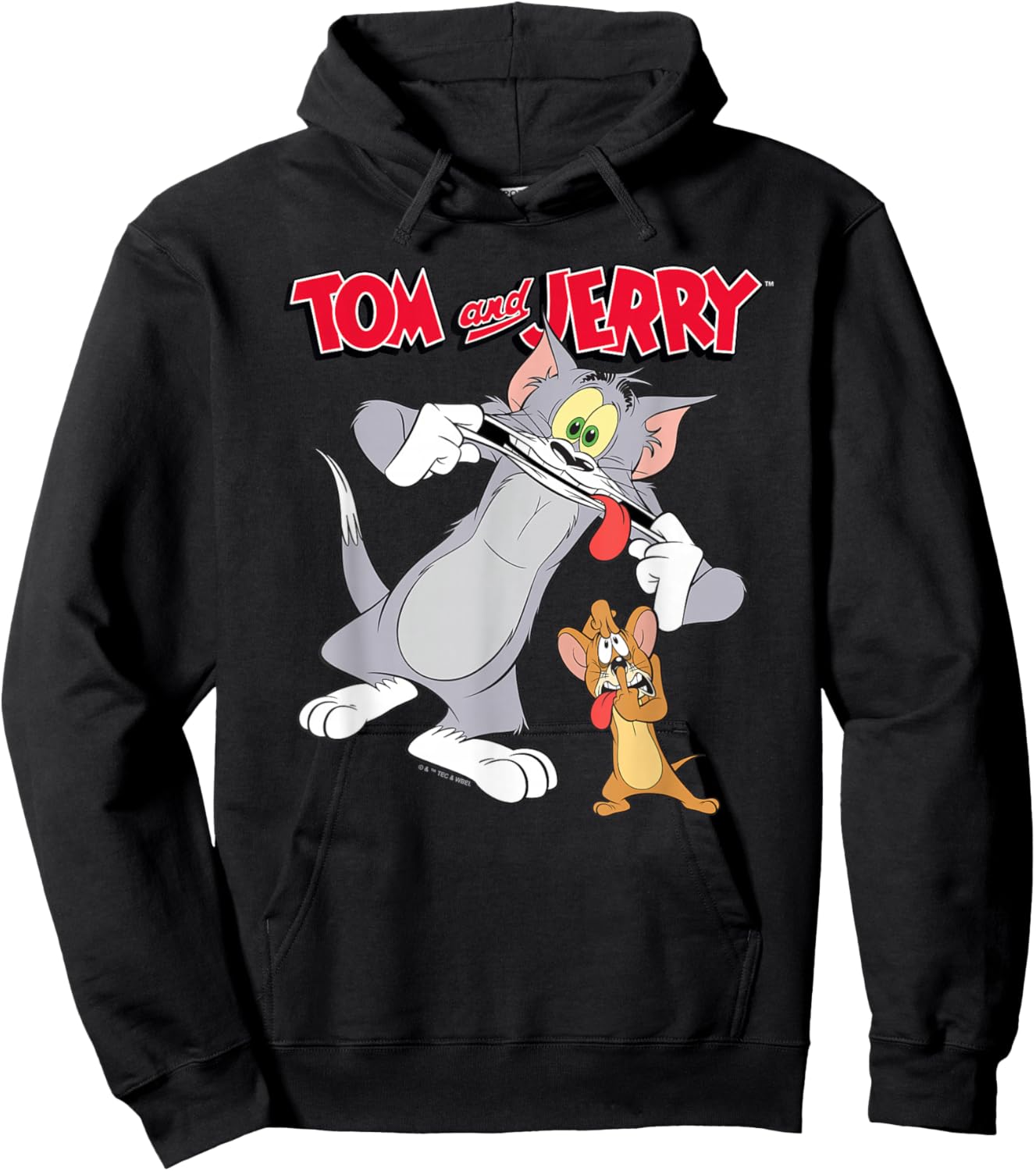 Tom and Jerry Silly Faces Hoodie - Hoodie | Black