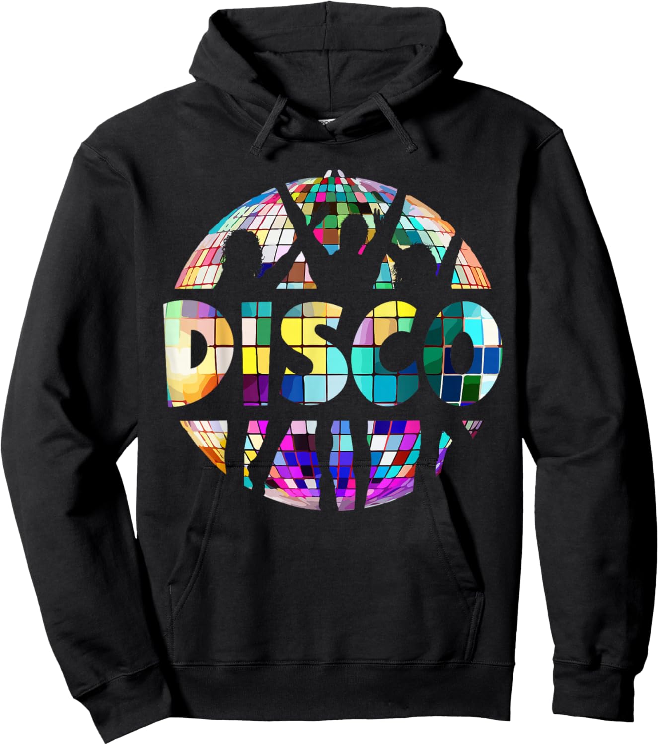 Disco Funny 70s Vintage Theme Dancing 70's Women Hoodie - Hoodie | Black