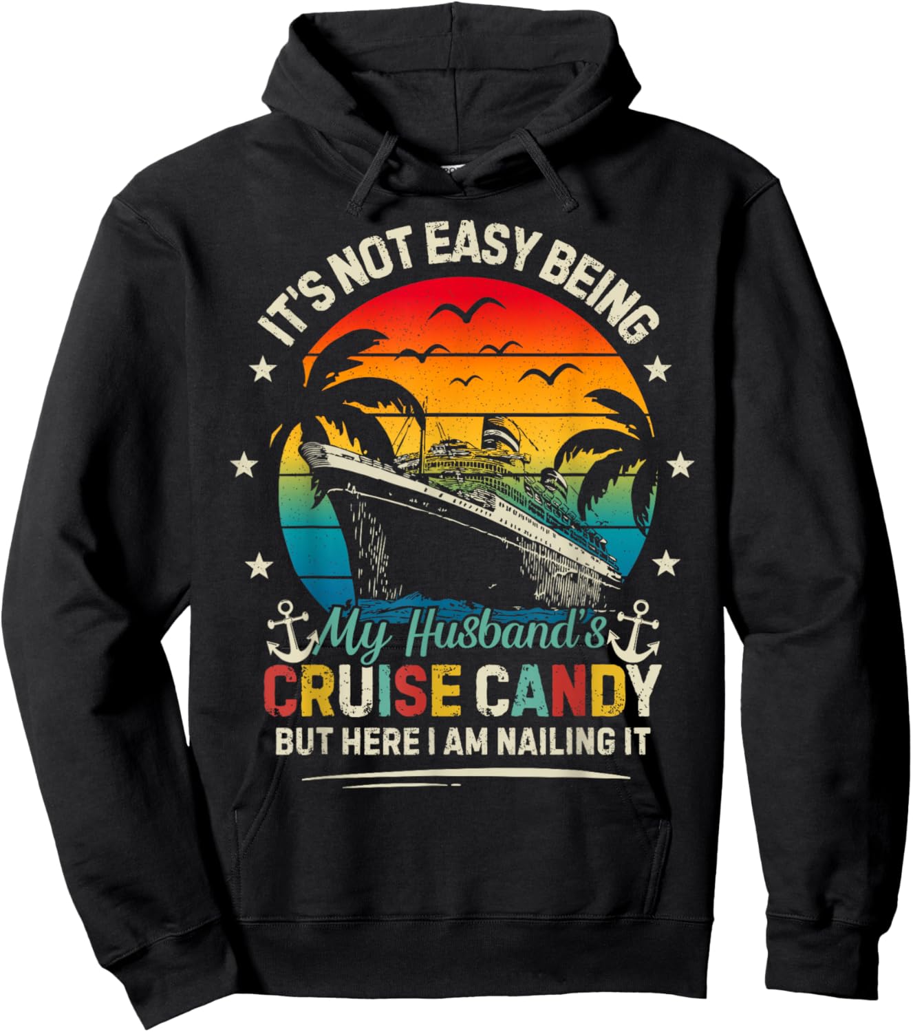 Matching Couples Cruise Husband & Wife Women Candy Cruising Hoodie - Hoodie | Black