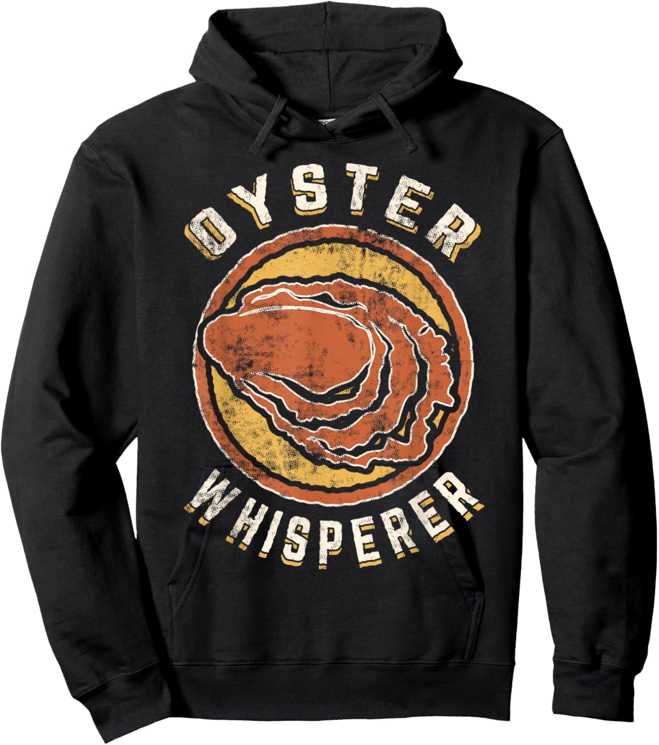 Oyster Whisperer Vintage Classic Retro Animal Love Hoodie - Hoodie | Black