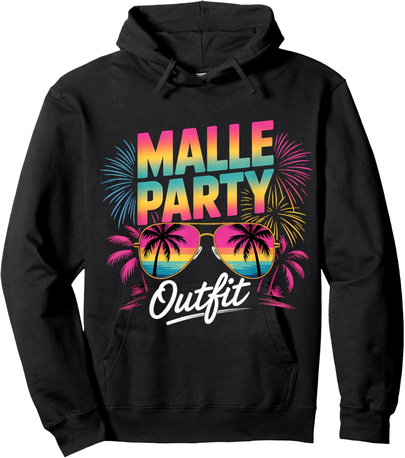 Malle Party Outfit Mallorca Hoodie - Hoodie | Black
